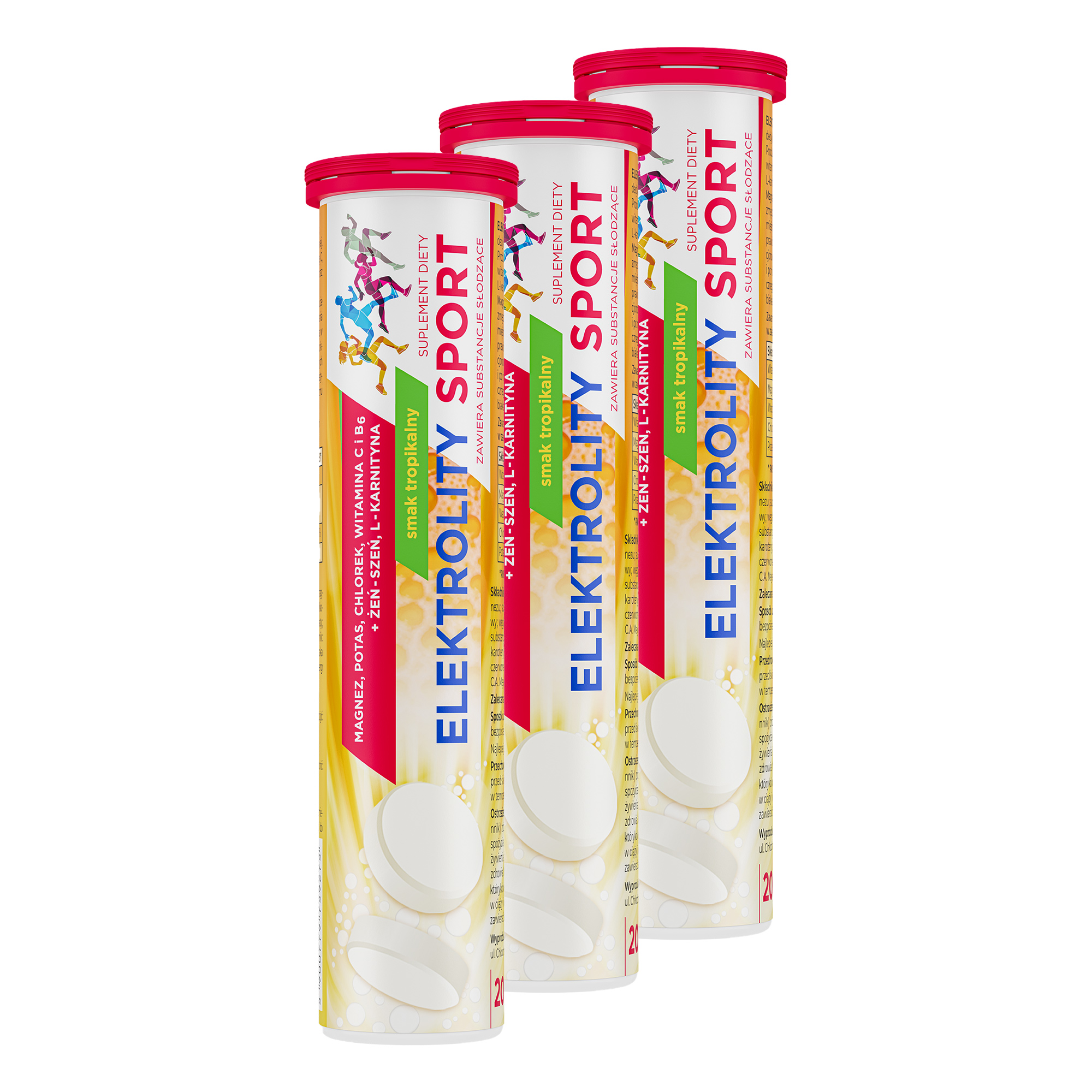 Elektrolity Sport, 3 x 20 tabletek musujących zdjęcie