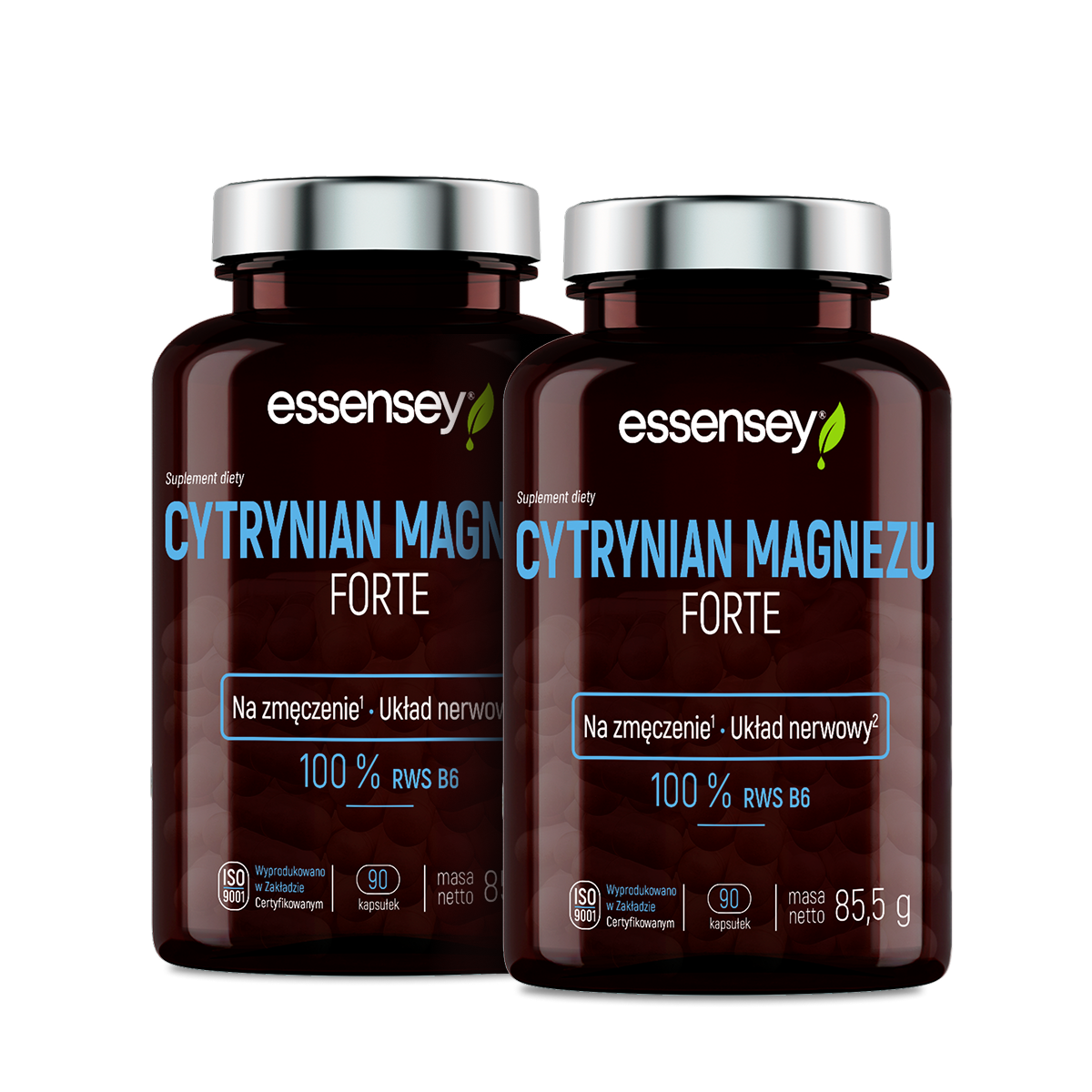 Essensey Cytrynian Magnezu Forte, kapsułki, 2 x 90 sztuk zdjęcie