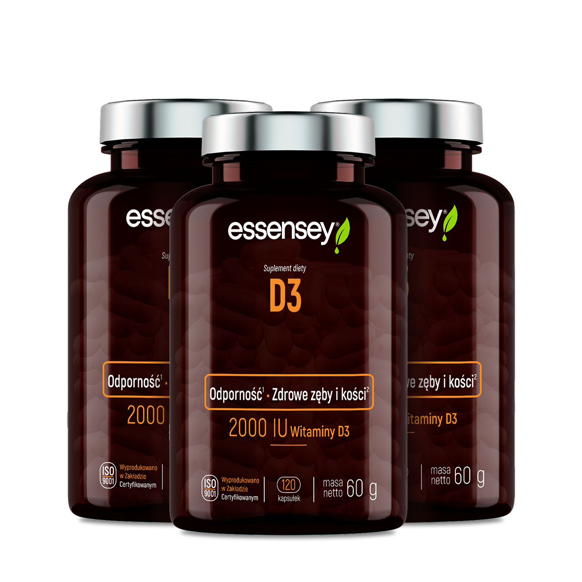 Essensey D3, kapsułki, 3 x 120 sztuk zdjęcie