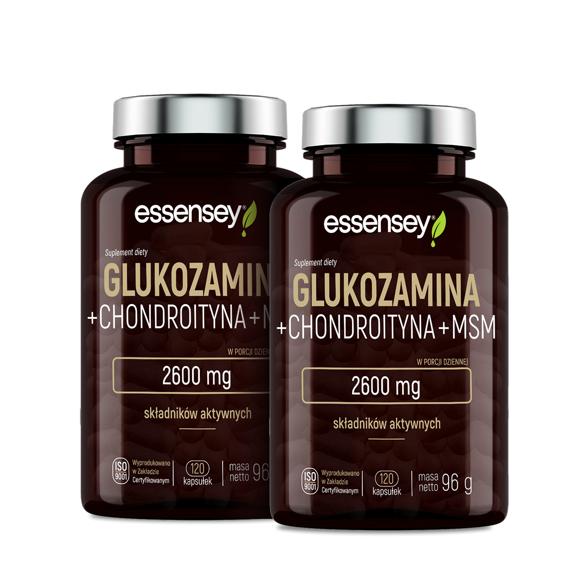 Essensey, Glukozamina + Chondroityna + Msm, kapsułki, 120 sztuk zdjęcie