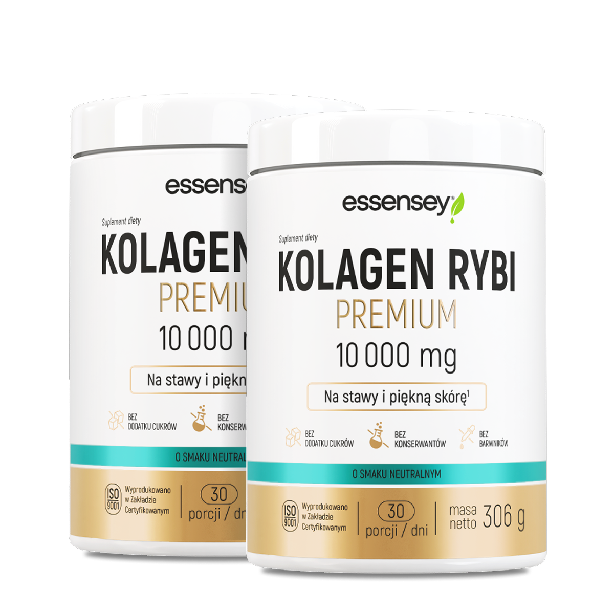 Essensey Kolagen Rybi Premium 10 000 mg, smak neutralny, 2 x 306 g zdjęcie