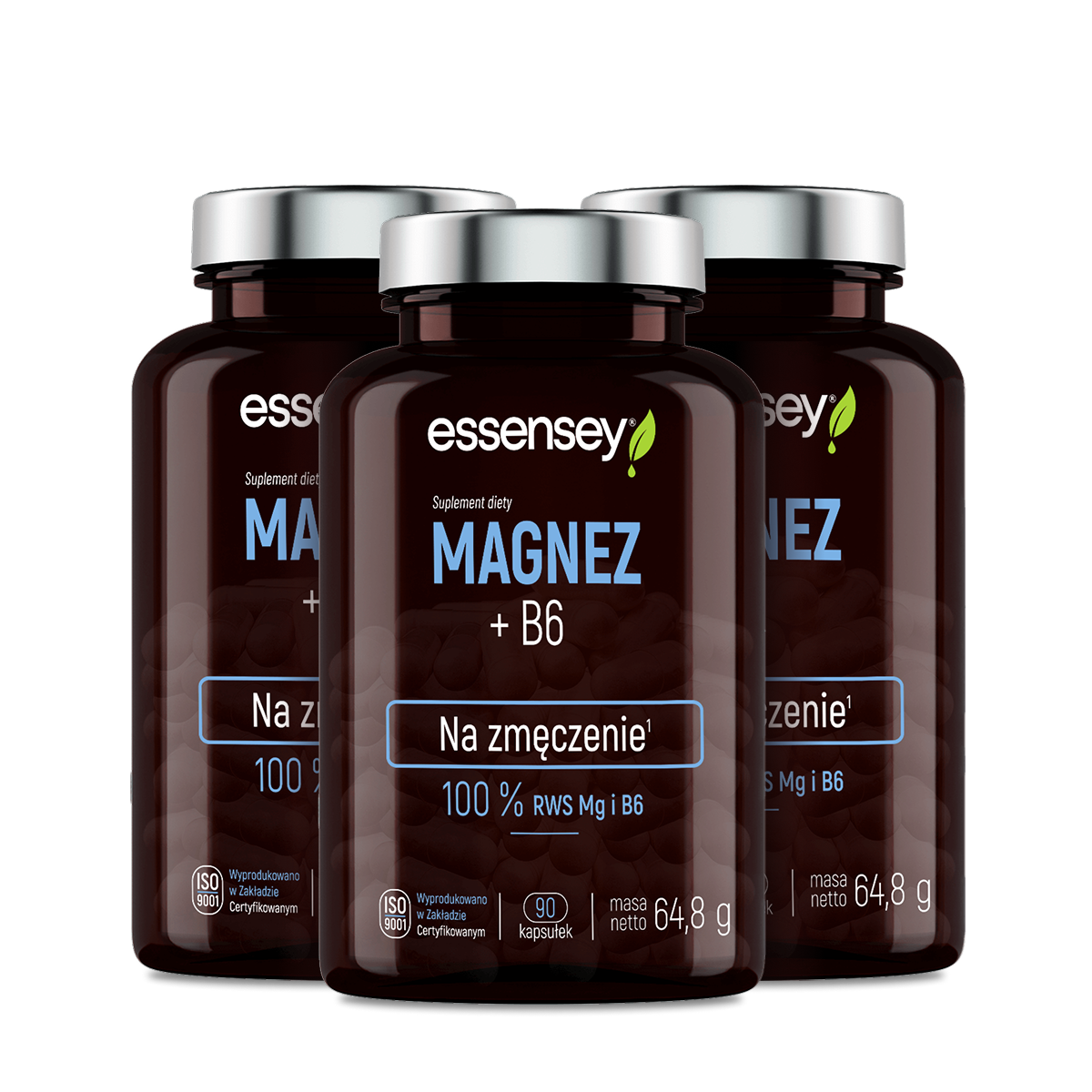 Essensey Magnez + B6, kapsułki, 3 x 90 sztuk