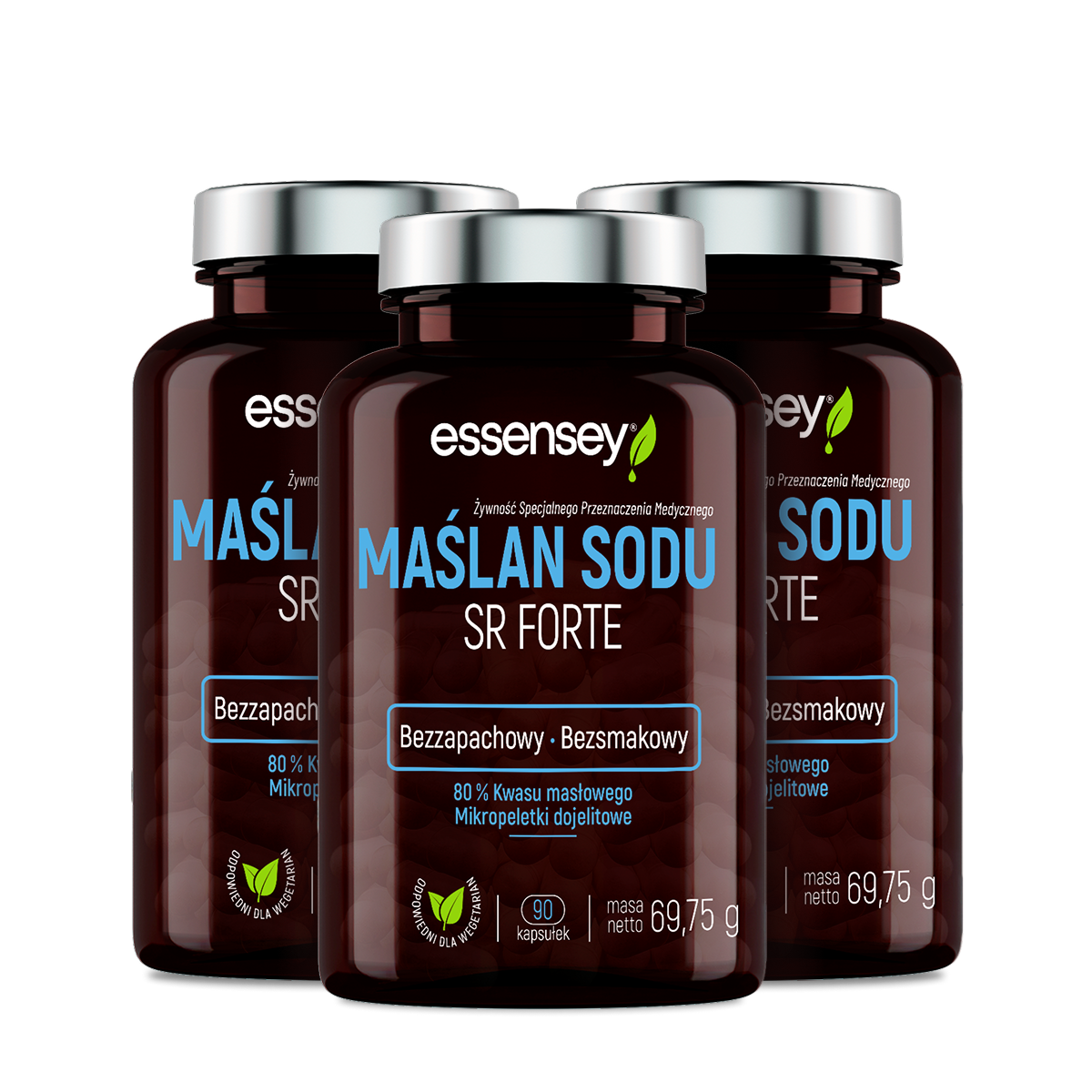 Essensey Maślan Sodu Sr Forte, kapsułki, 3 x 90 sztuk