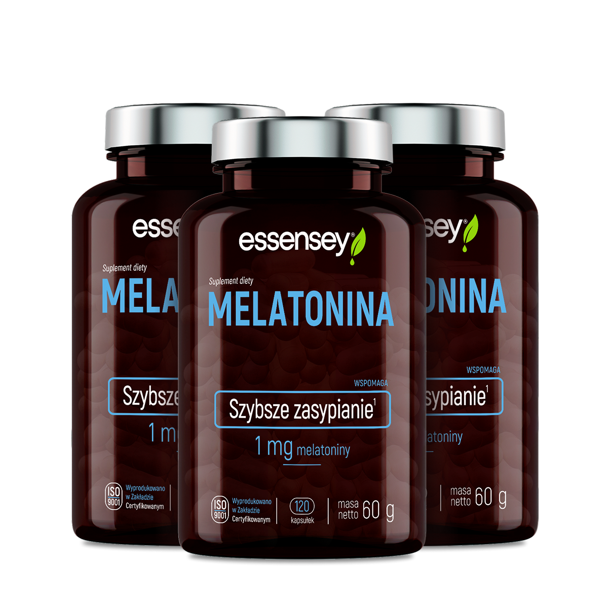 Essensey, Melatonina, kapsułki, 3 x 120 sztuk zdjęcie