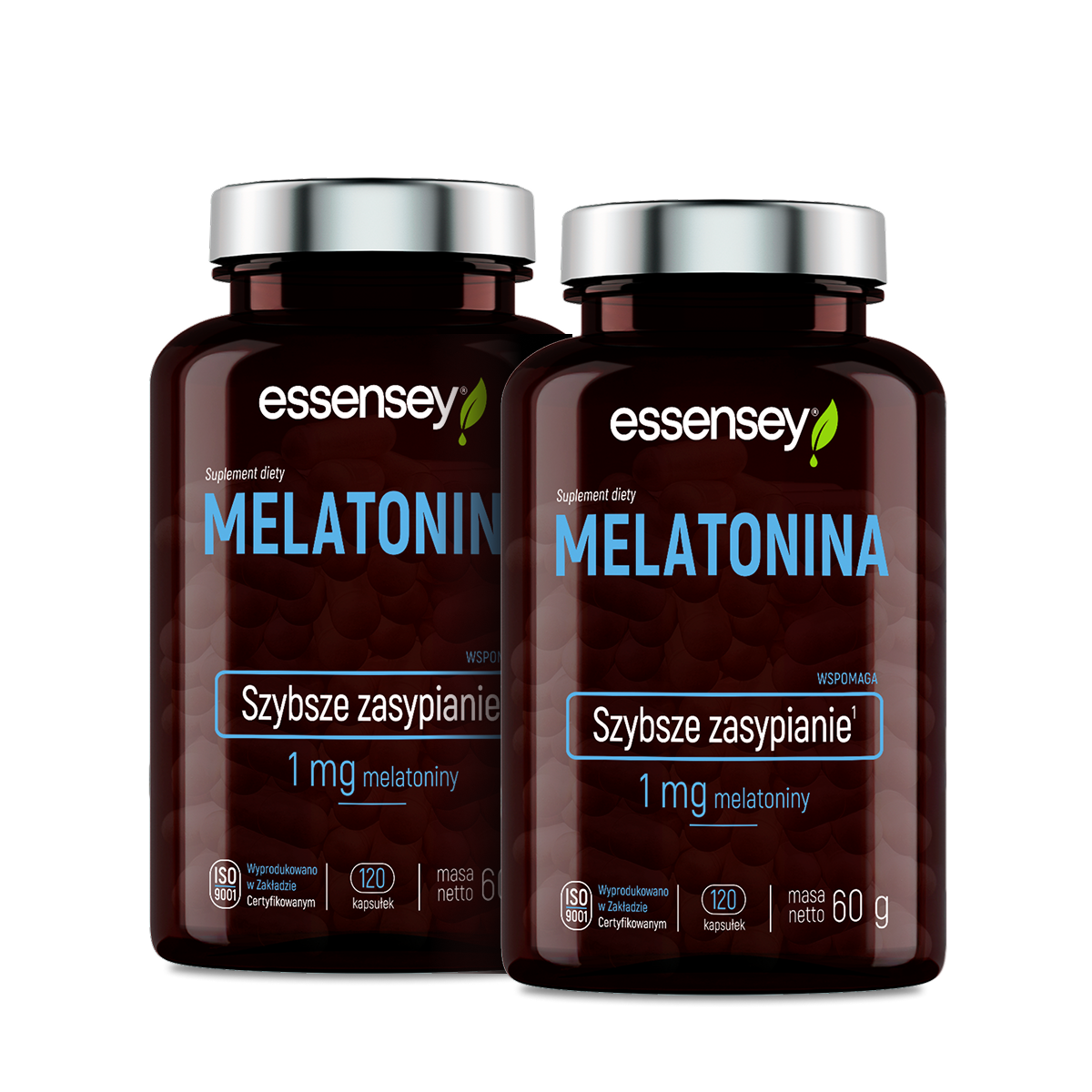 Essensey, Melatonina, kapsułki, 2 x 120 sztuk
