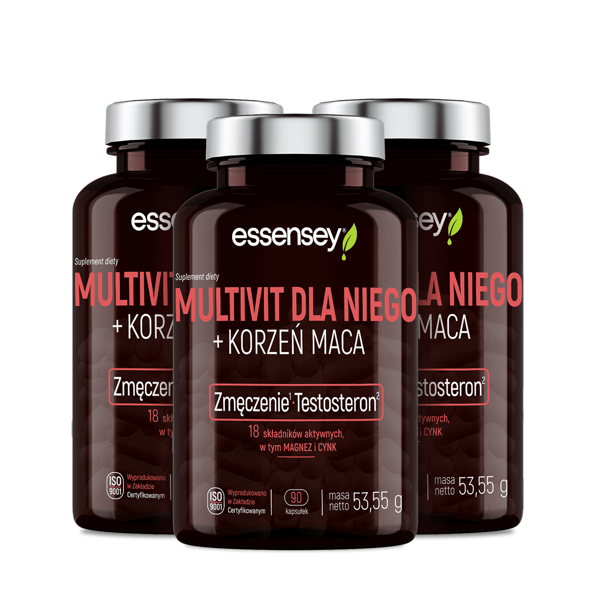 Essensey Multivit Dla Niego + Korzeń Maca, kapsułki, 3 x 90 sztuki zdjęcie