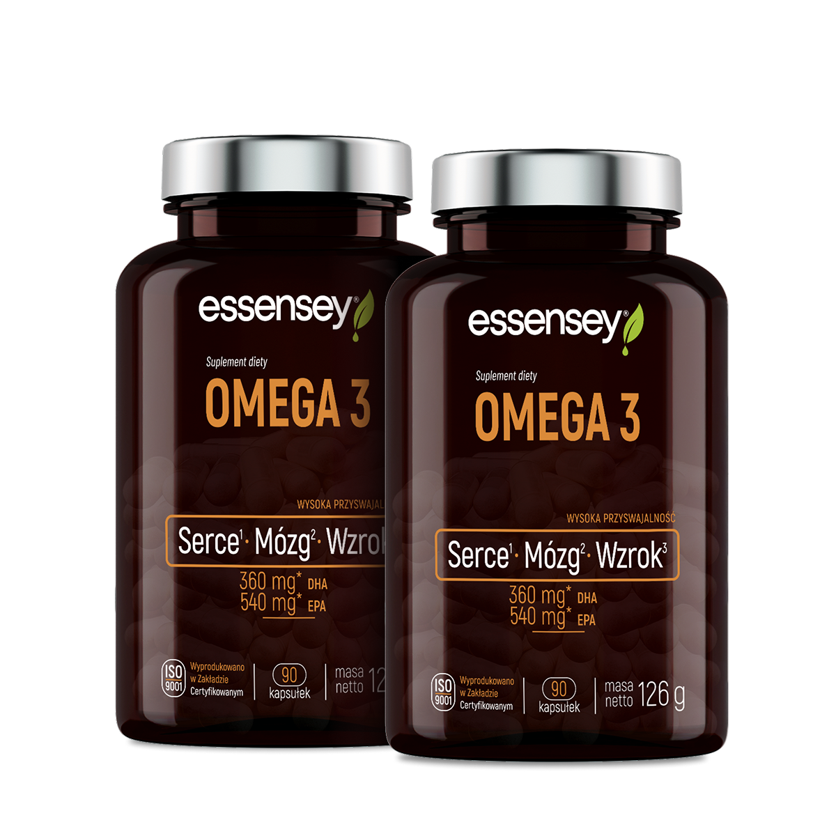 Essensey Omega 3, kapsułki, 2 x 90 sztuk zdjęcie