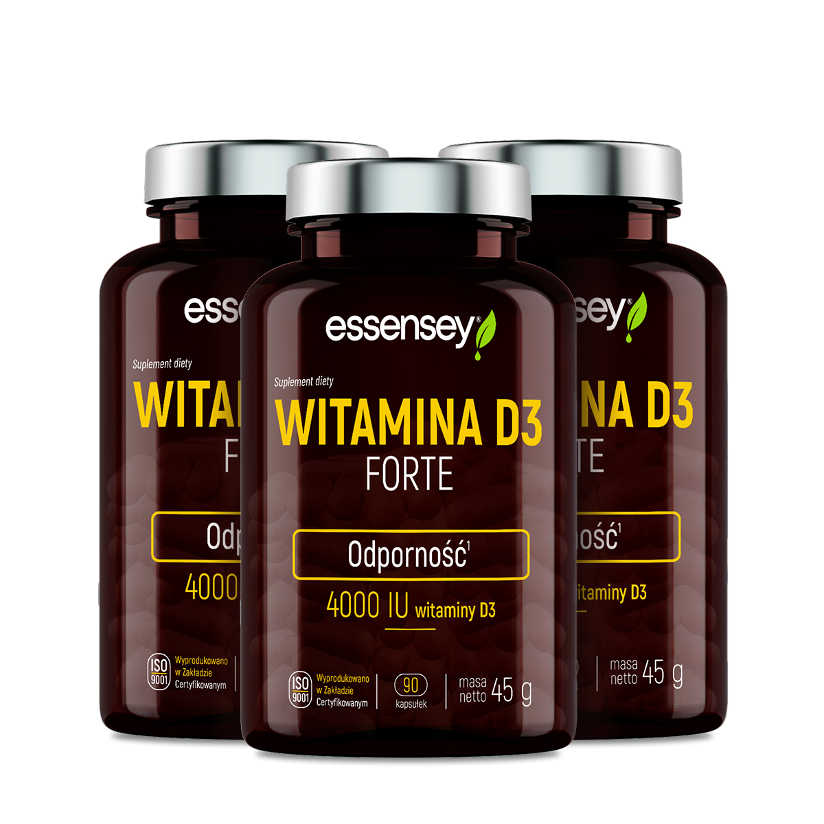 Essensey Witamina D3 Forte, kapsułki, 3 x 90 sztuk zdjęcie