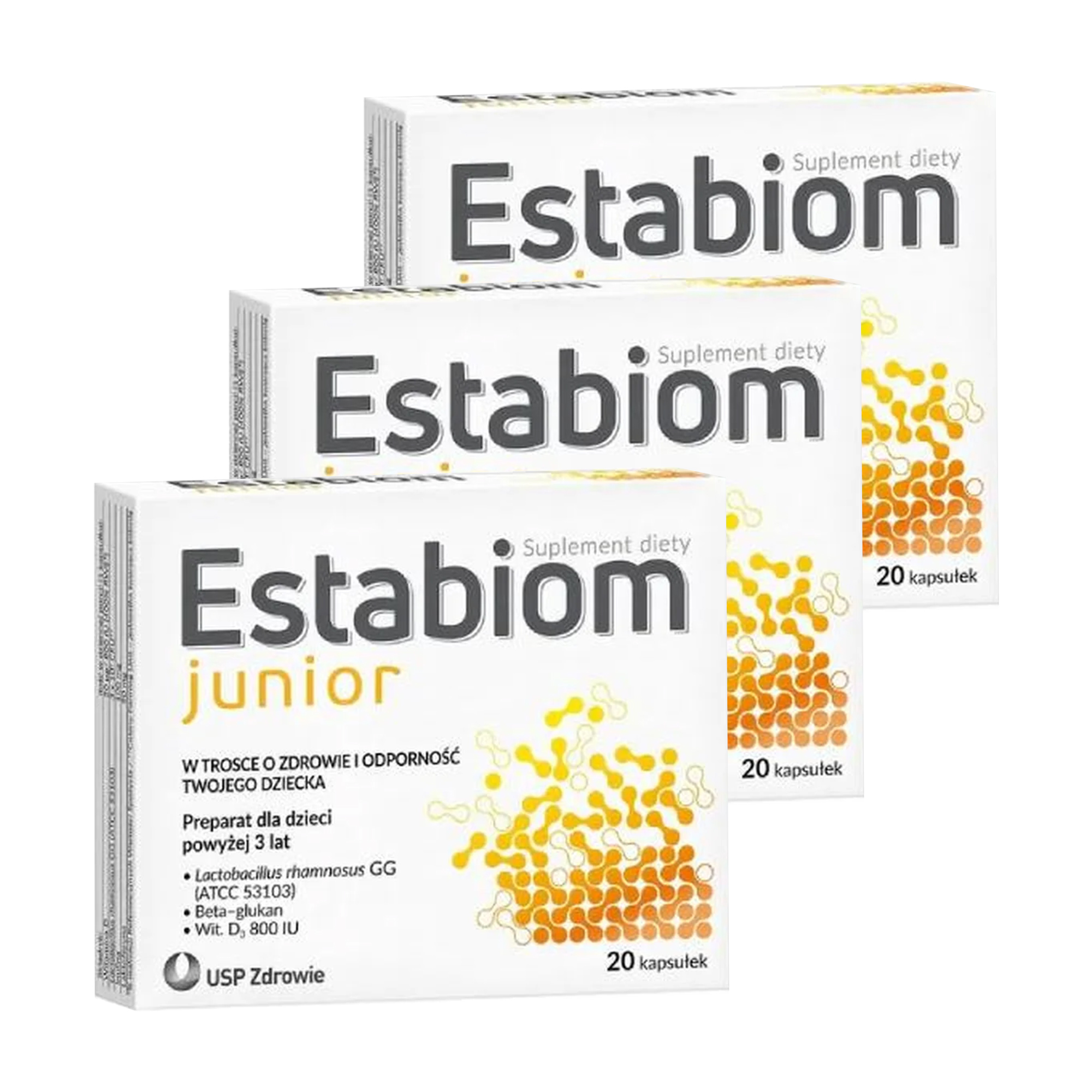 Estabiom Junior, kapsułki, 3 x 20 sztuk zdjęcie