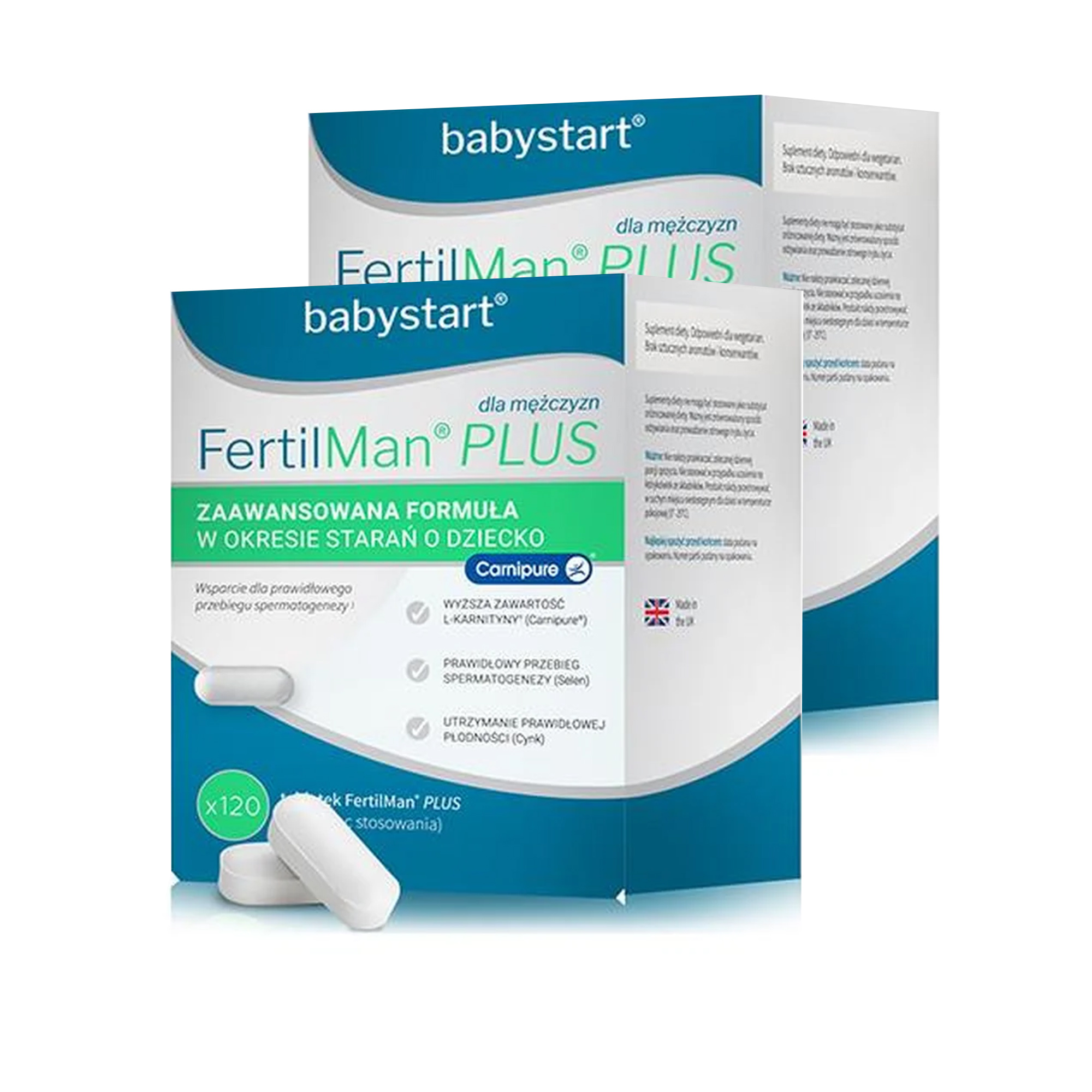 FertilMan Plus dla mężczyzn, tabletki, 2 x 120 sztuk zdjęcie