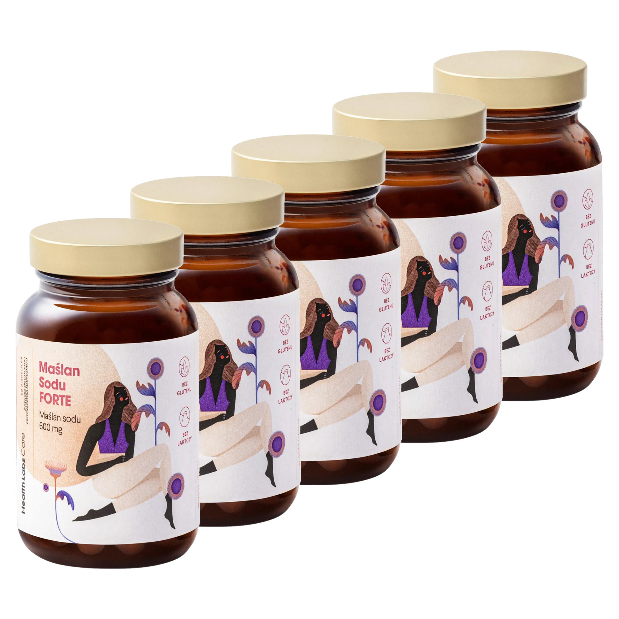 Health Labs Care, Maślan Sodu Forte, kapsułki, 5 x 60 sztuk zdjęcie