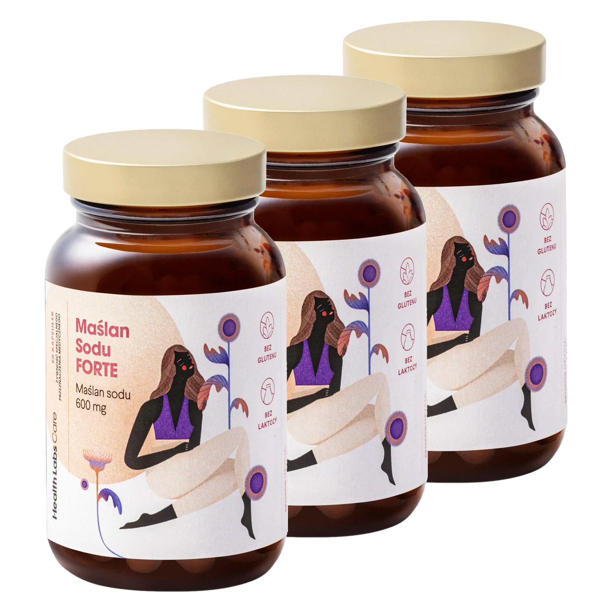 Health Labs Care, Maślan Sodu Forte, kapsułki, 3 x 60 sztuk zdjęcie