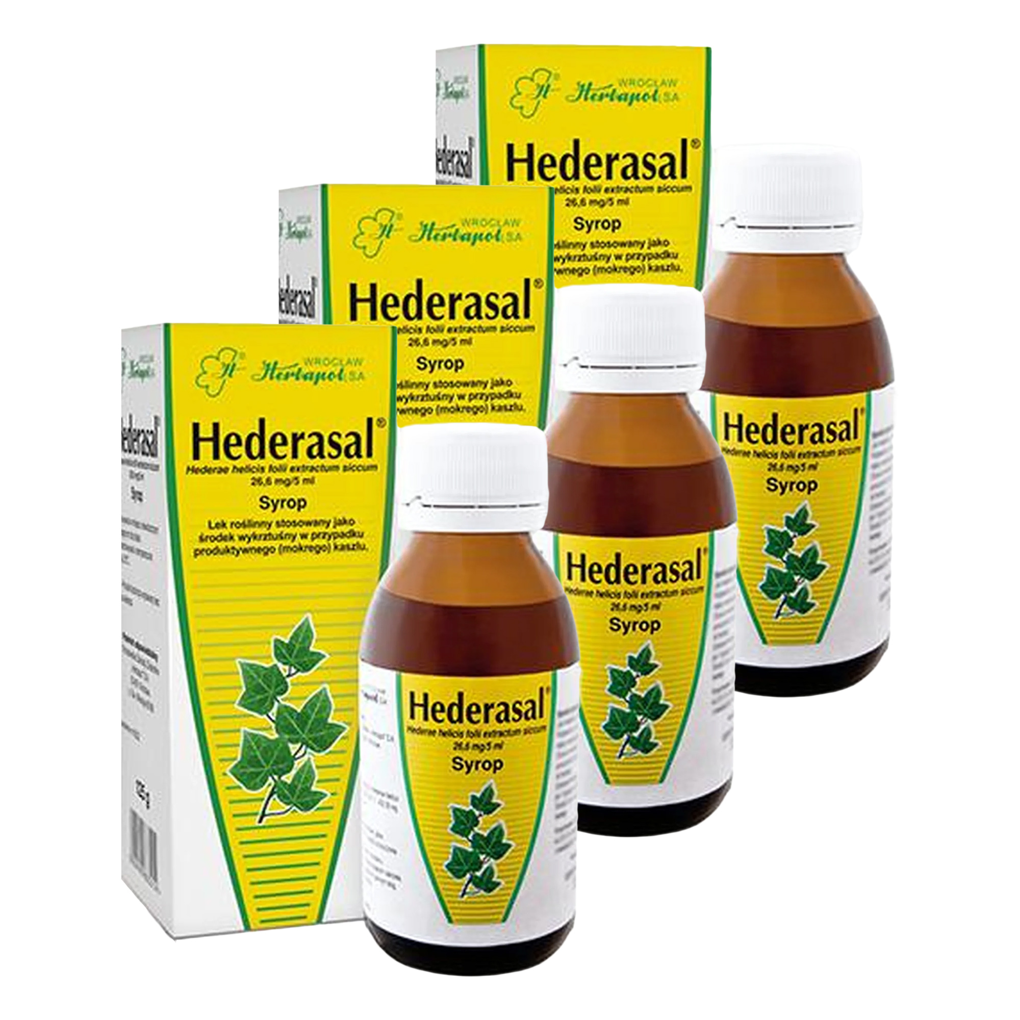 Hederasal, 26,6 mg/5 ml, syrop, 3 x 125 g zdjęcie