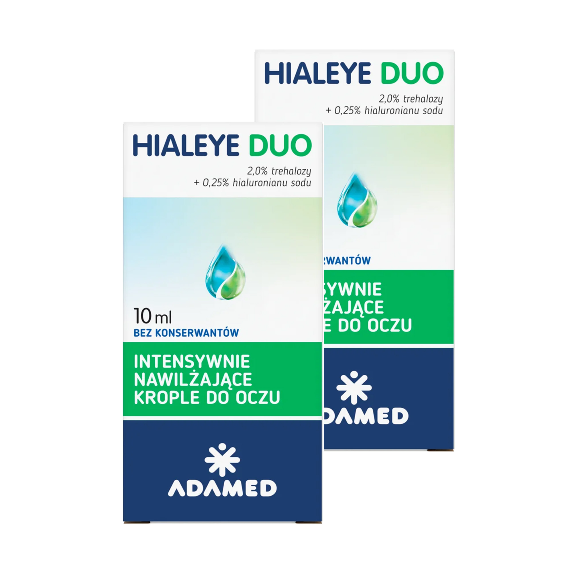 Hialeye Duo, intensywnie nawilżające krople do oczu, 2 x 10 ml zdjęcie
