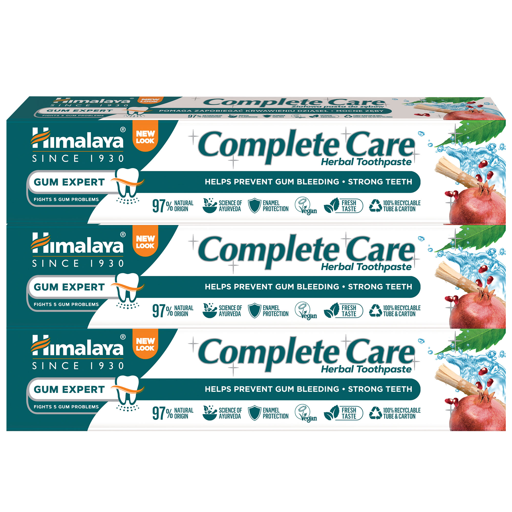 HIMALAYA HERBALS COMPLETE CARE Pasta do zębów, 3 x 75 g zdjęcie