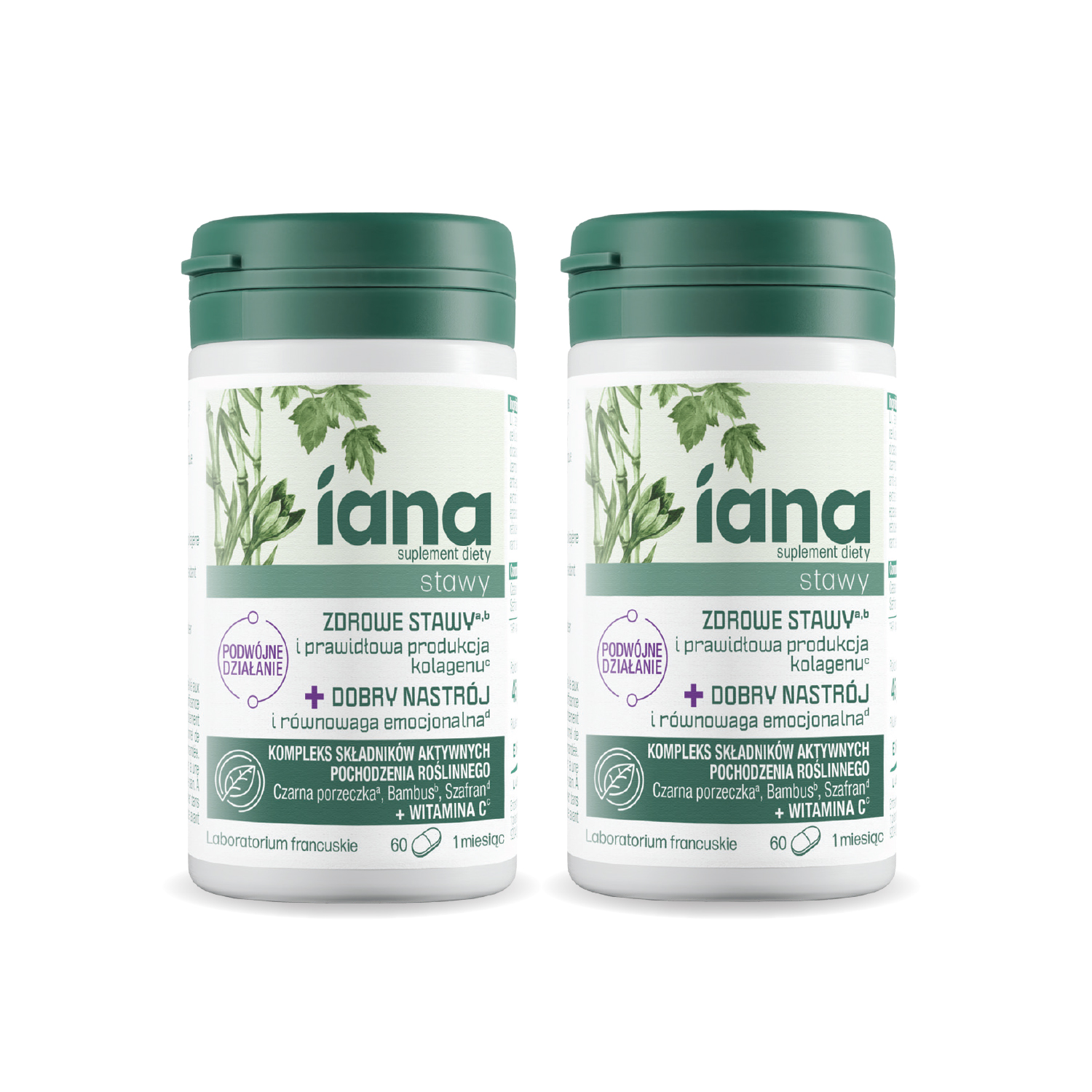 IANA Stawy Zdrowe stawy + Dobry Nastrój, tabletki, 2 x 60 sztuk
