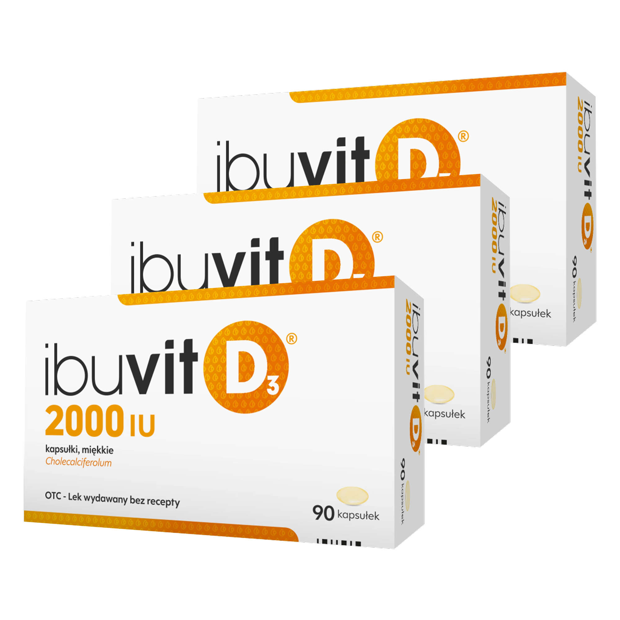 Ibuvit D3 2000 IU, kapsułki miękkie, 90 sztuk