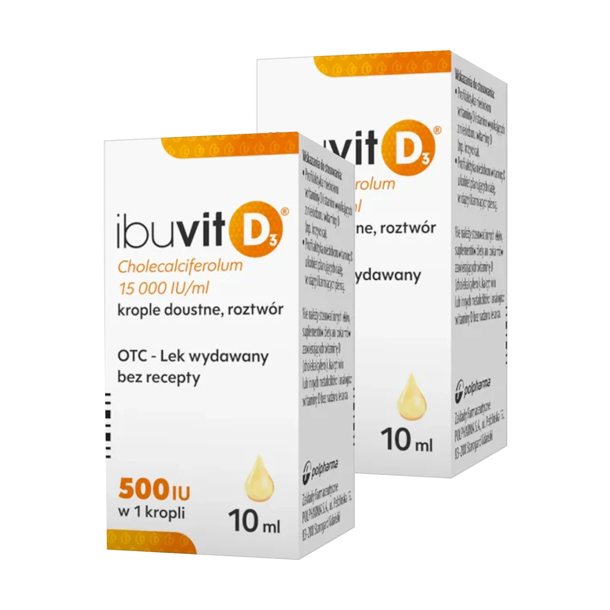 Ibuvit D3, 15000 IU/ml, krople doustne, 2 x 10 ml zdjęcie