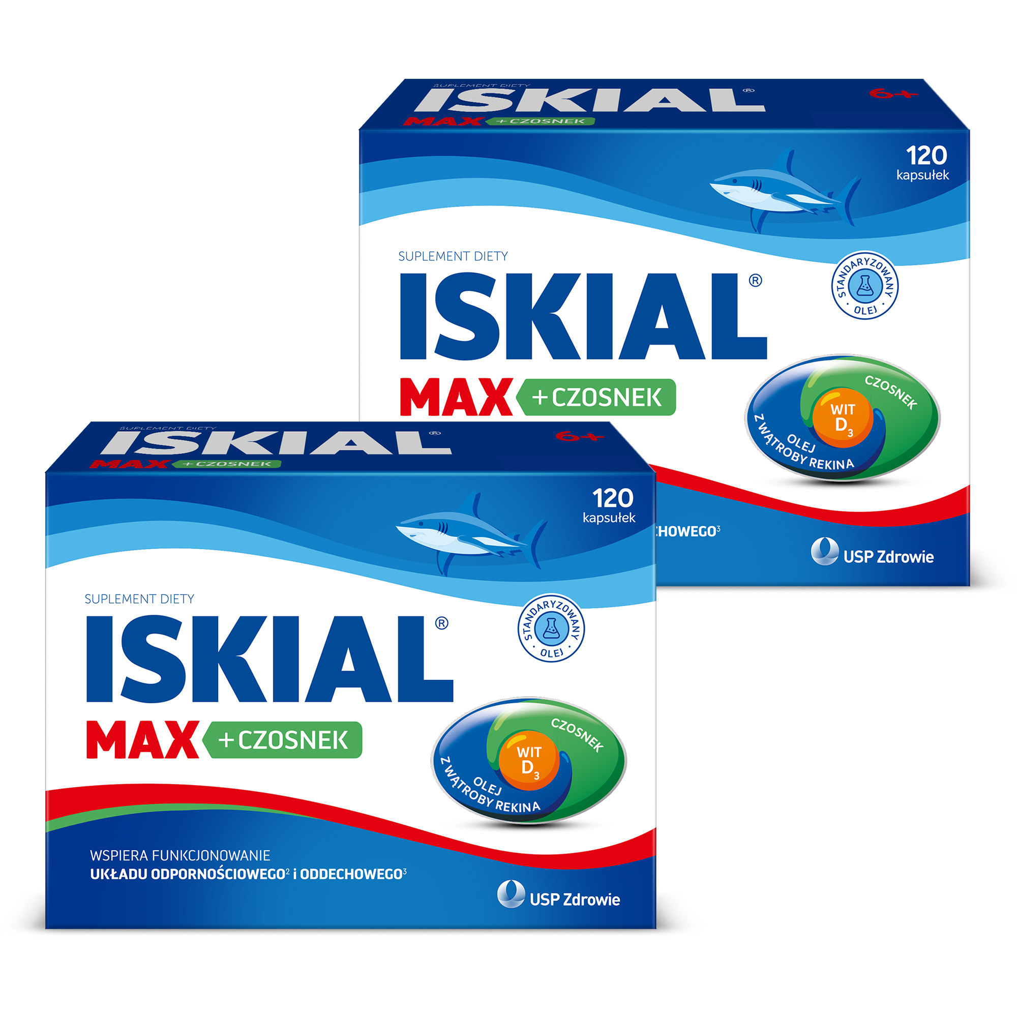 Iskial Immuno Max + Czosnek, 2 x 120 kapsułek zdjęcie