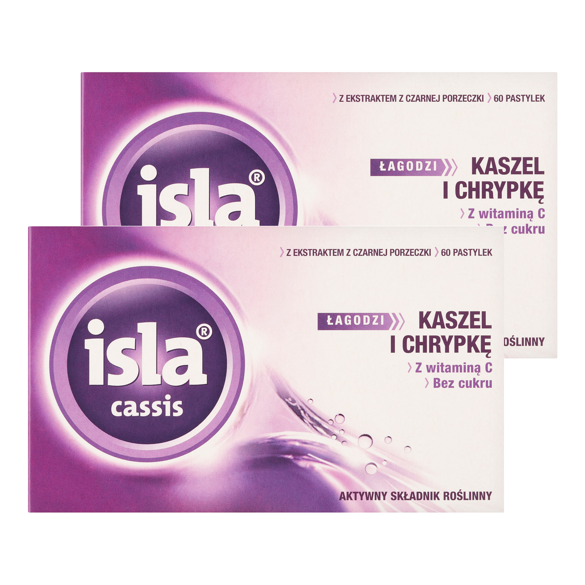 Isla Cassis, pastylki do ssania, 2 x 60 sztuk zdjęcie