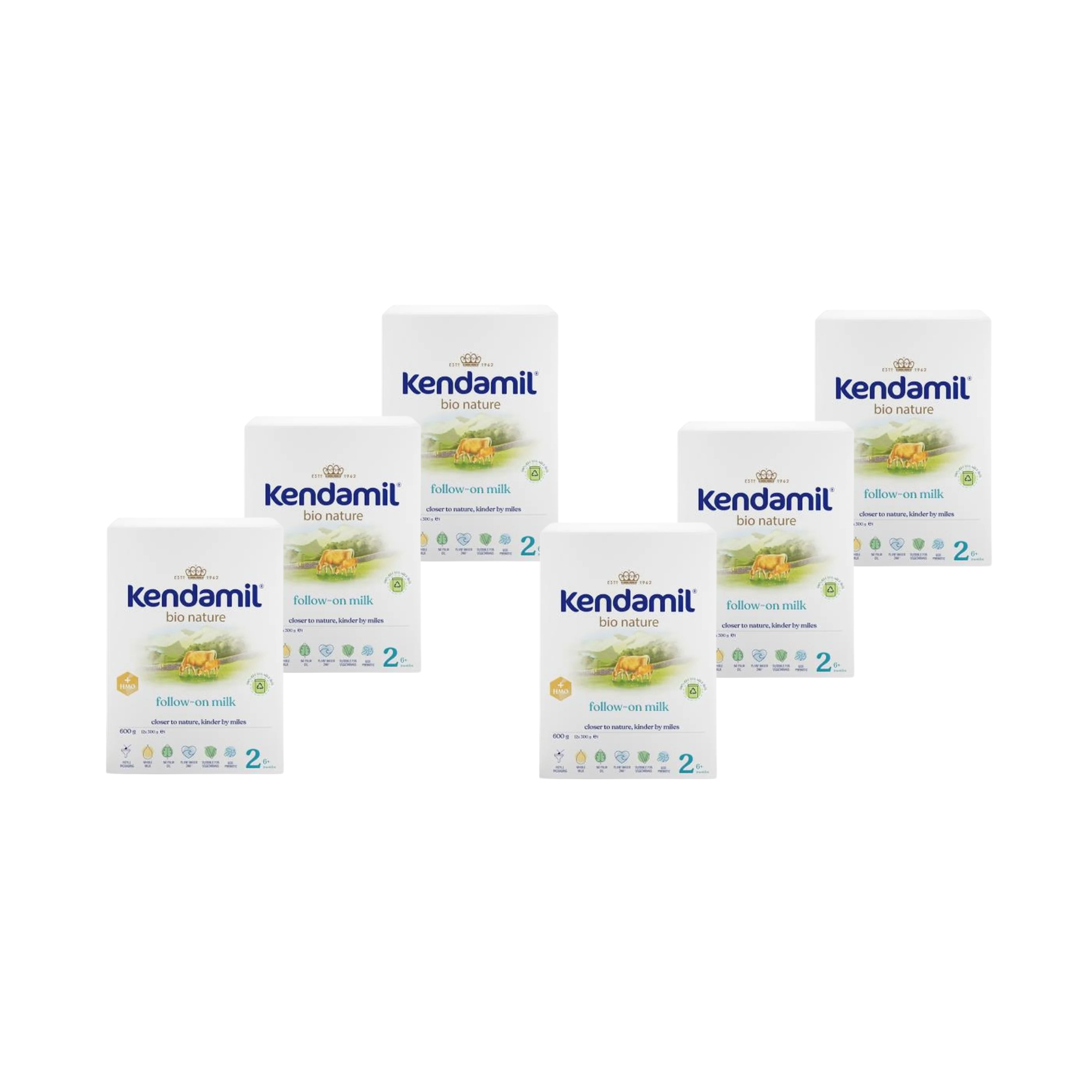 Kendamil BIO Nature 2 HMO+, 6 x 600 g zdjęcie