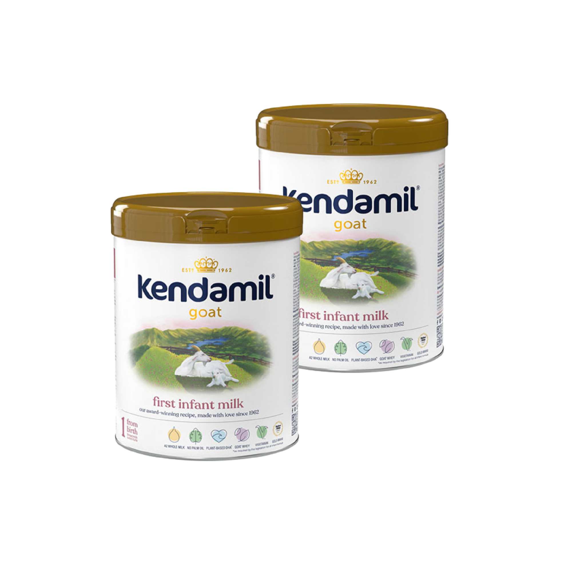 Kendamil Kozie mleko dla niemowląt 1, 2 x 800 g zdjęcie