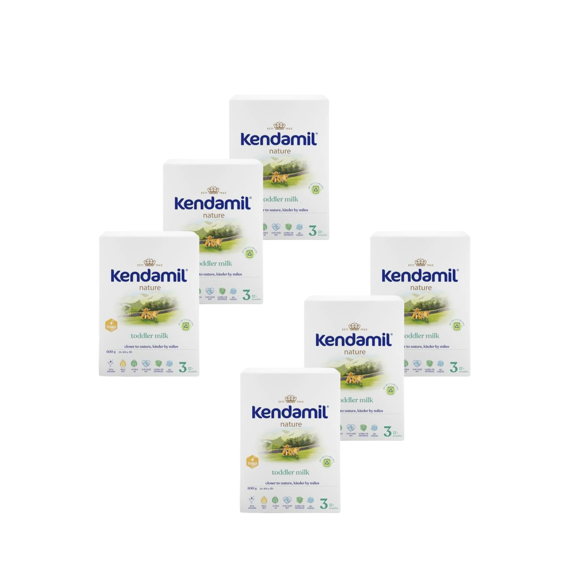 Kendamil Nature 3 HMO+, 6 x 600 g zdjęcie