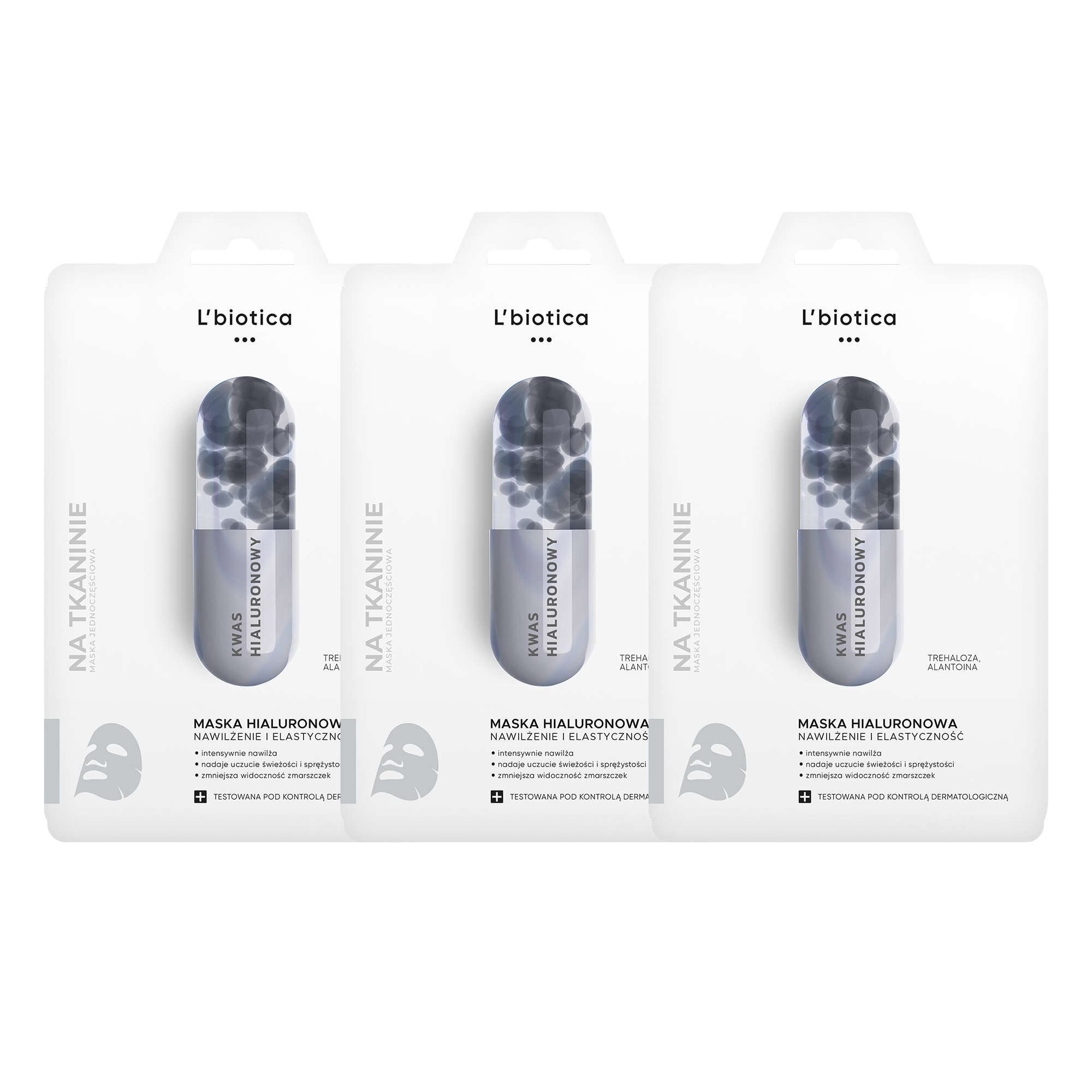 LBIOTICA Maska do twarzy hialuronowa, 2 x 23 ml zdjęcie