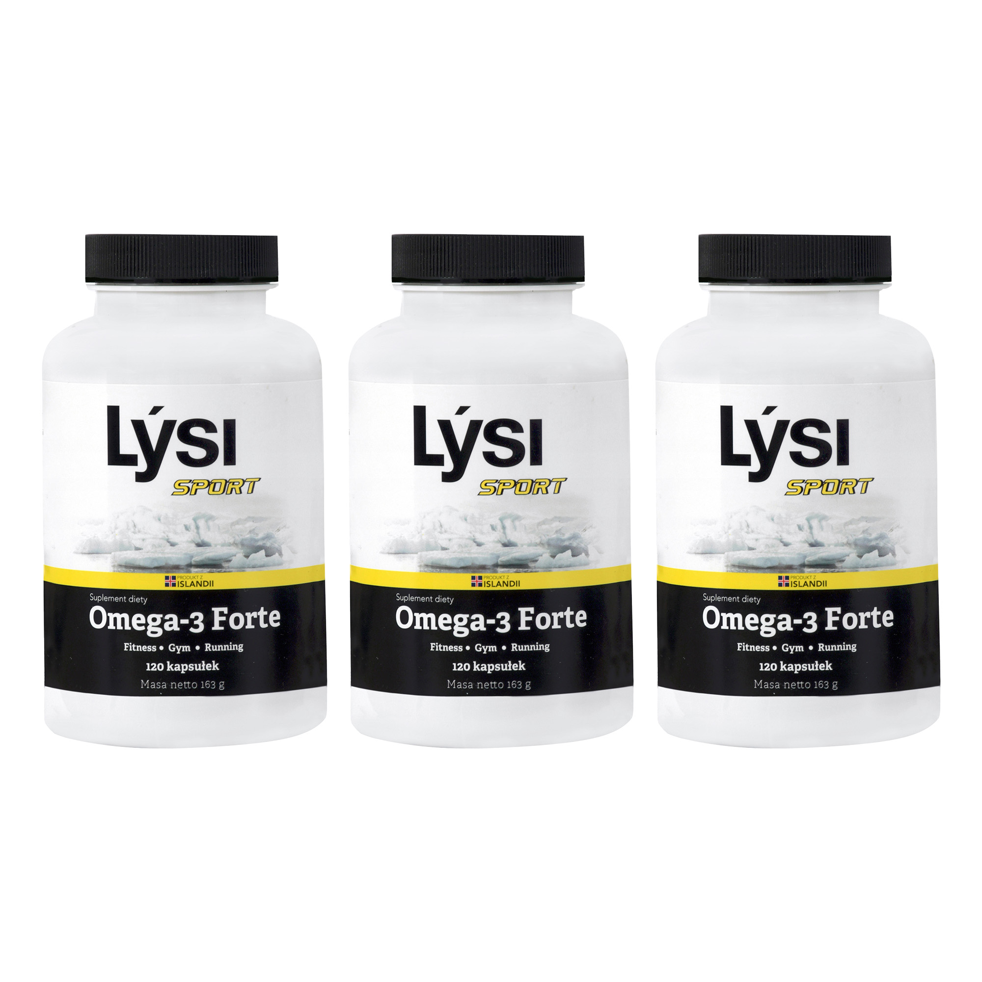 Lysi, Sport Omega 3 Forte 1000 mg, kapsułki, 3 x 120 sztuk zdjęcie