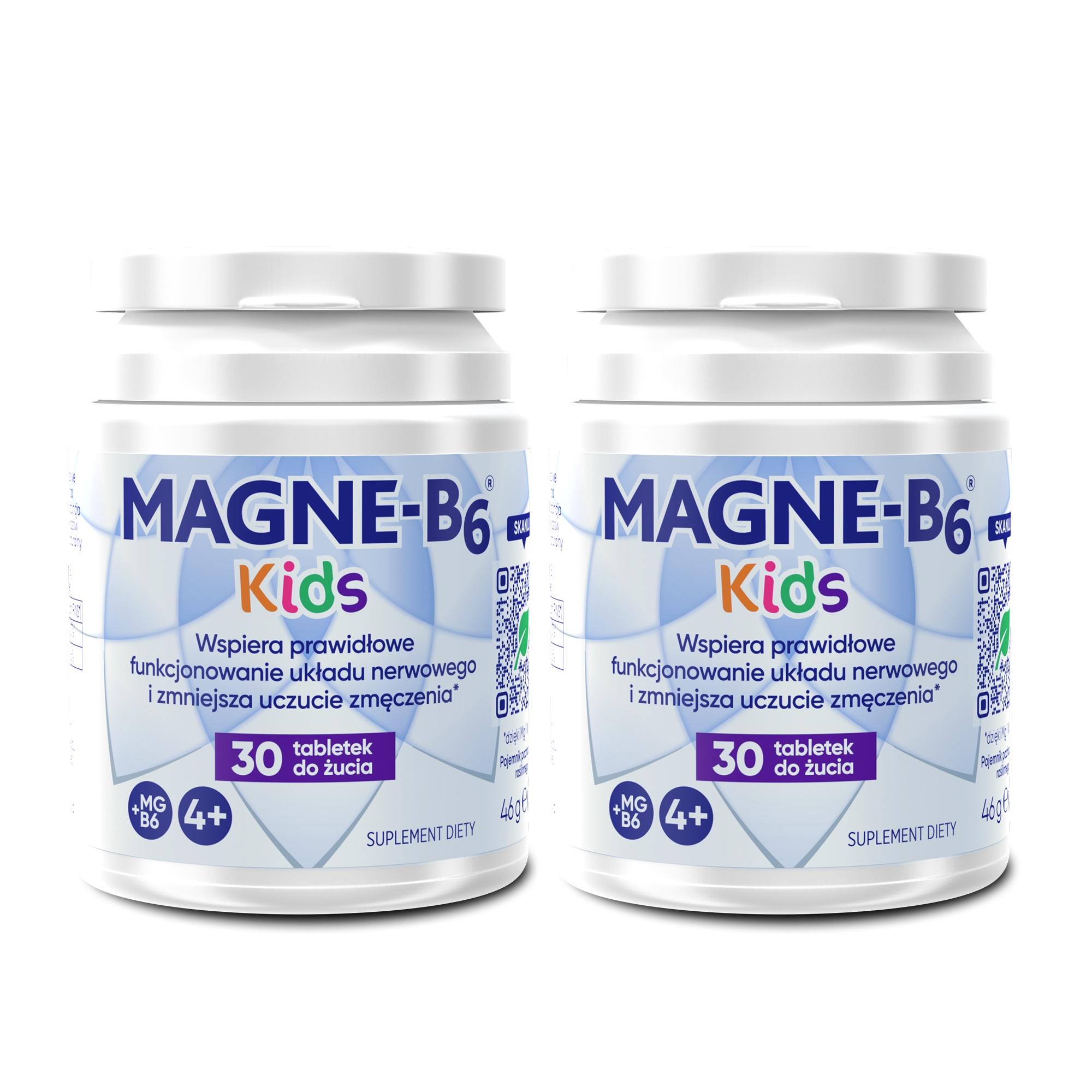 Magne B6 Kids, tabletki do żucia, 2 x 30 sztuk