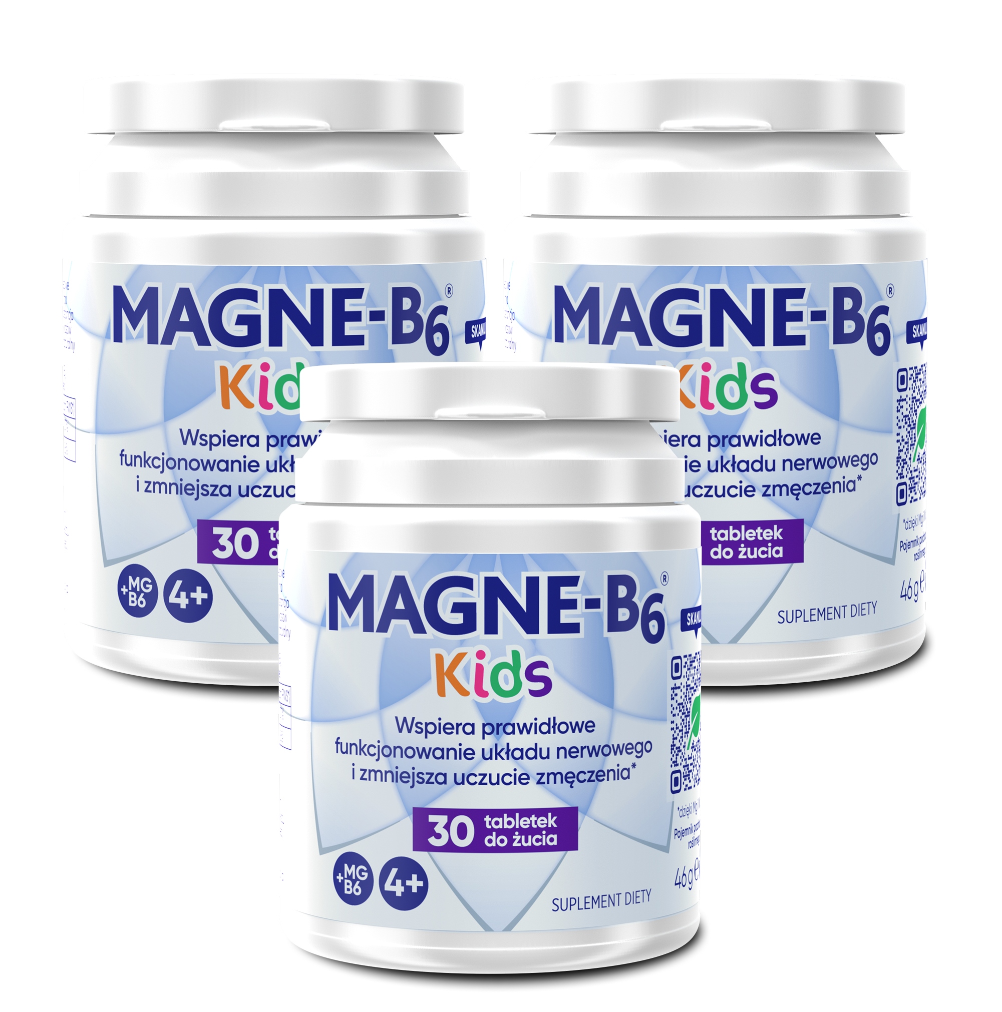 Magne B6 Kids, tabletki do żucia, 3 x 30 sztuk