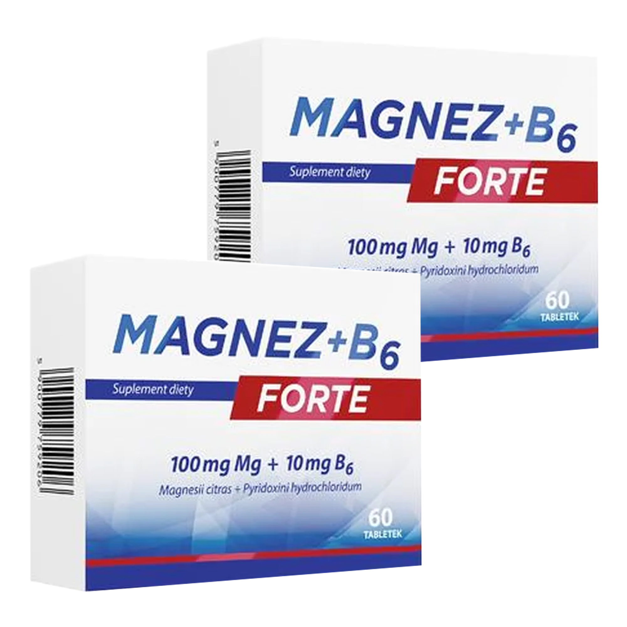 Magnez + B6 Forte, tabletki, 2 x 60 sztuk zdjęcie