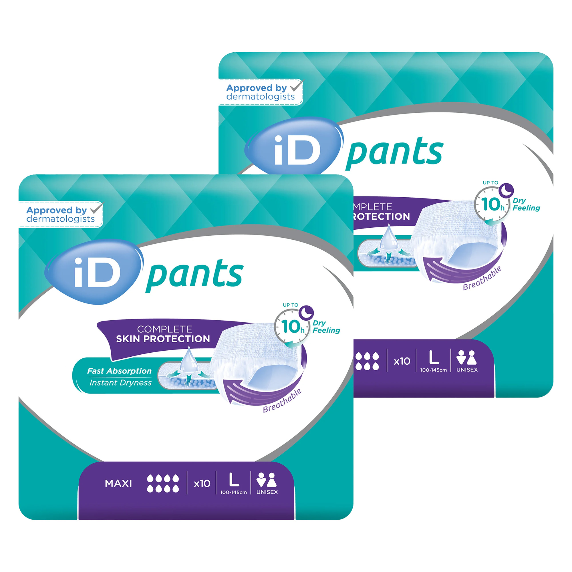 Majtki chłonne iD Pants Maxi L, 2 x 10 sztuk zdjęcie