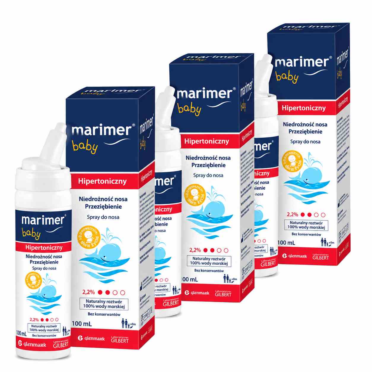 Marimer baby, hipertoniczny spray do nosa, 3 x 100 ml zdjęcie