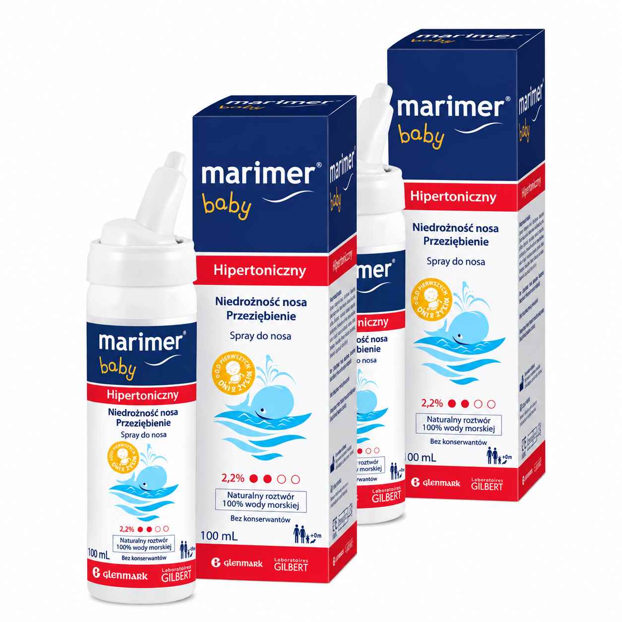 Marimer baby, hipertoniczny spray do nosa, 2 x 100 ml zdjęcie