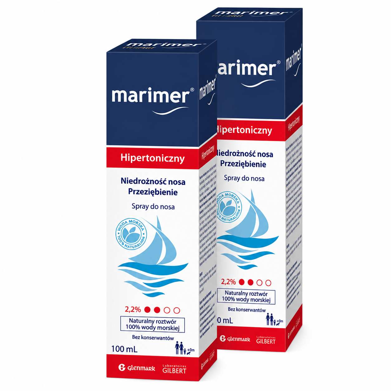 Marimer hipertoniczny, roztwór wody morskiej, 2 x 100 ml zdjęcie
