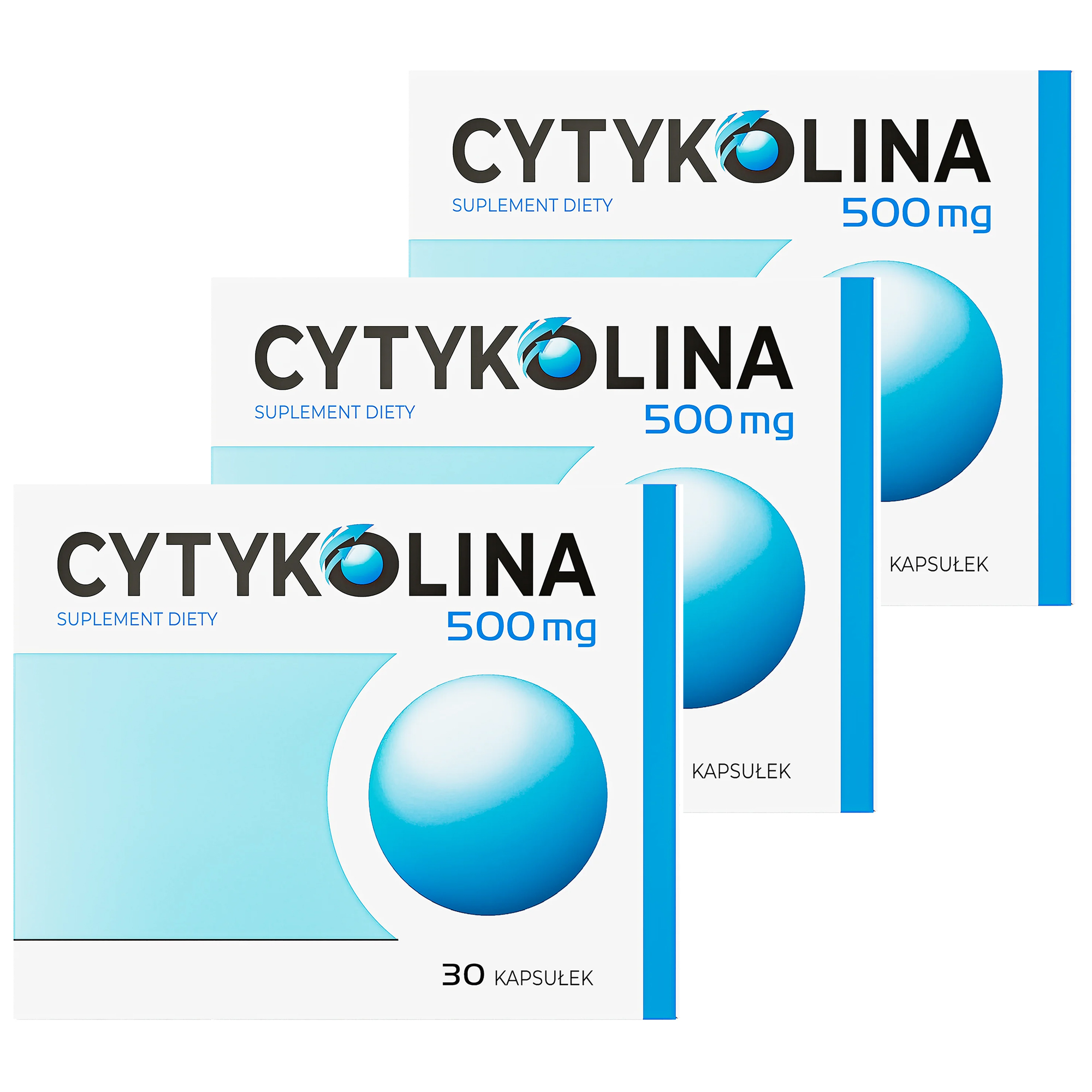 Cytykolina 500 mg, 3 x 30 kapsułek zdjęcie