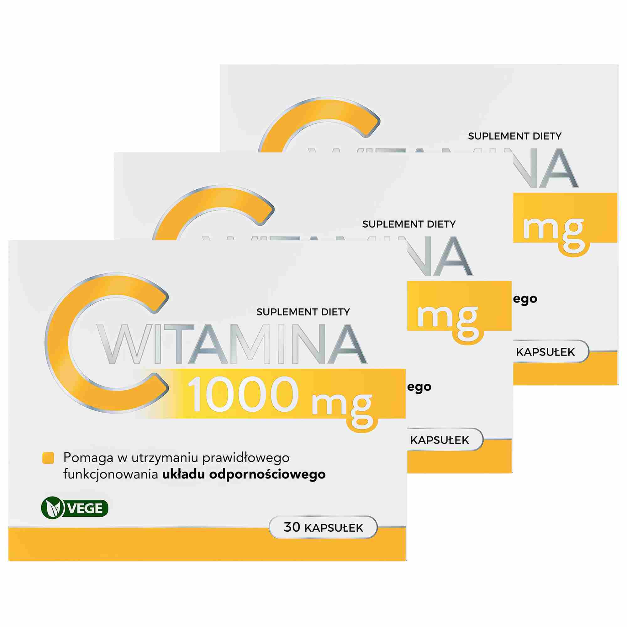 Nature Pharm Witamina C 1000 mg, 3 x 30 kapsułek zdjęcie