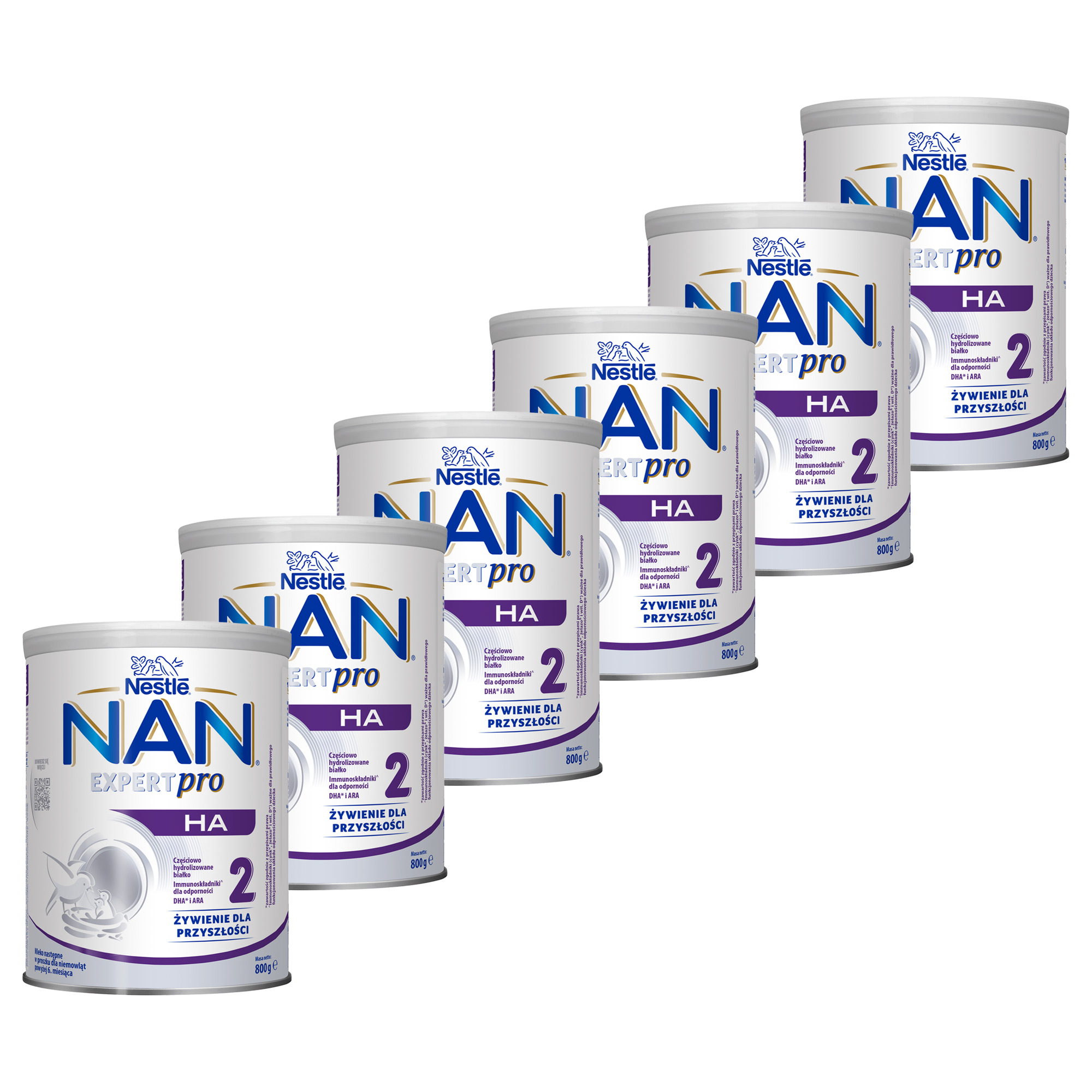 Nestle Nan Expertpro HA 2, mleko następne, po 6. miesiącu, 6 x 800 g zdjęcie