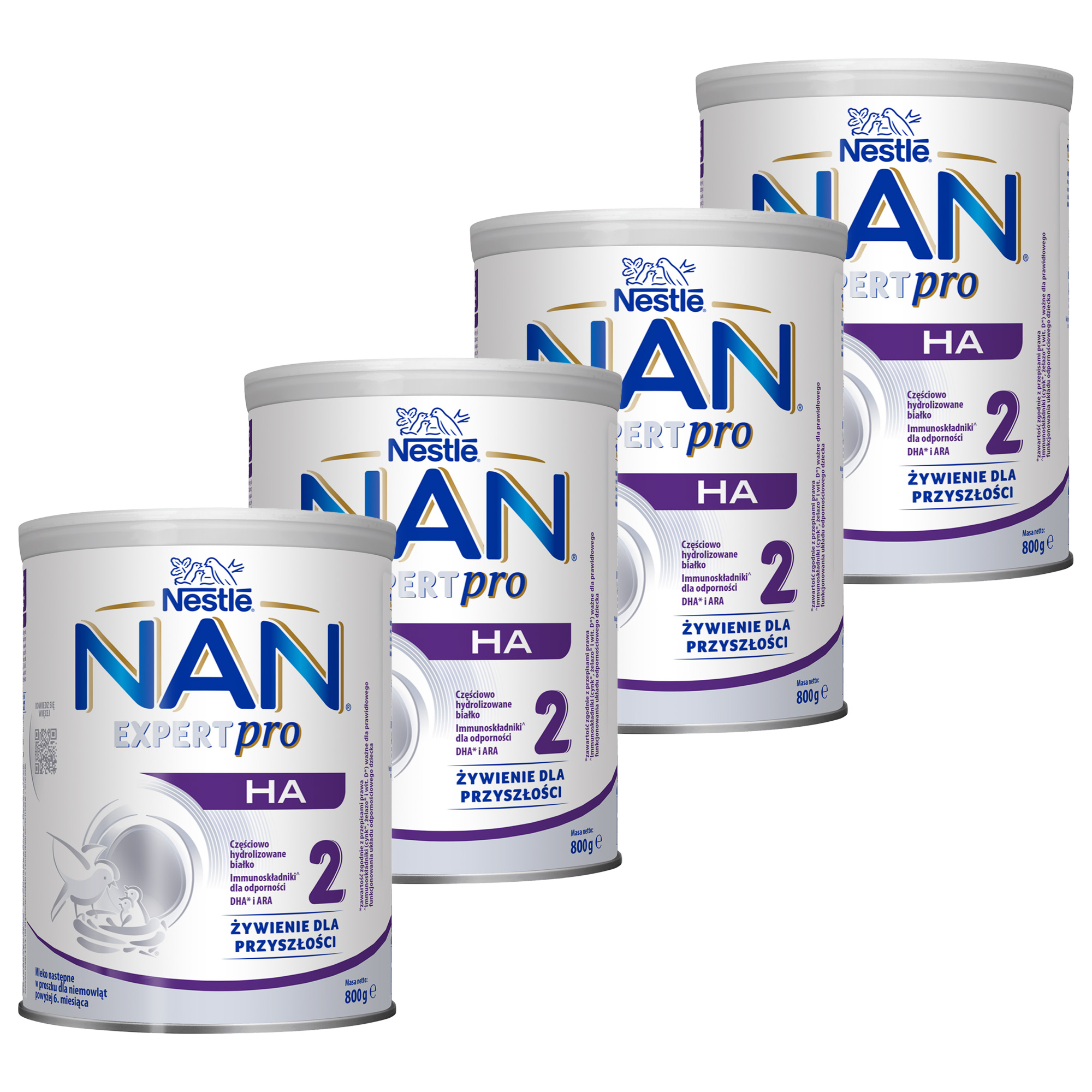 Nestle Nan Expertpro HA 2, mleko następne, po 6. miesiącu, 4 x 800 g zdjęcie