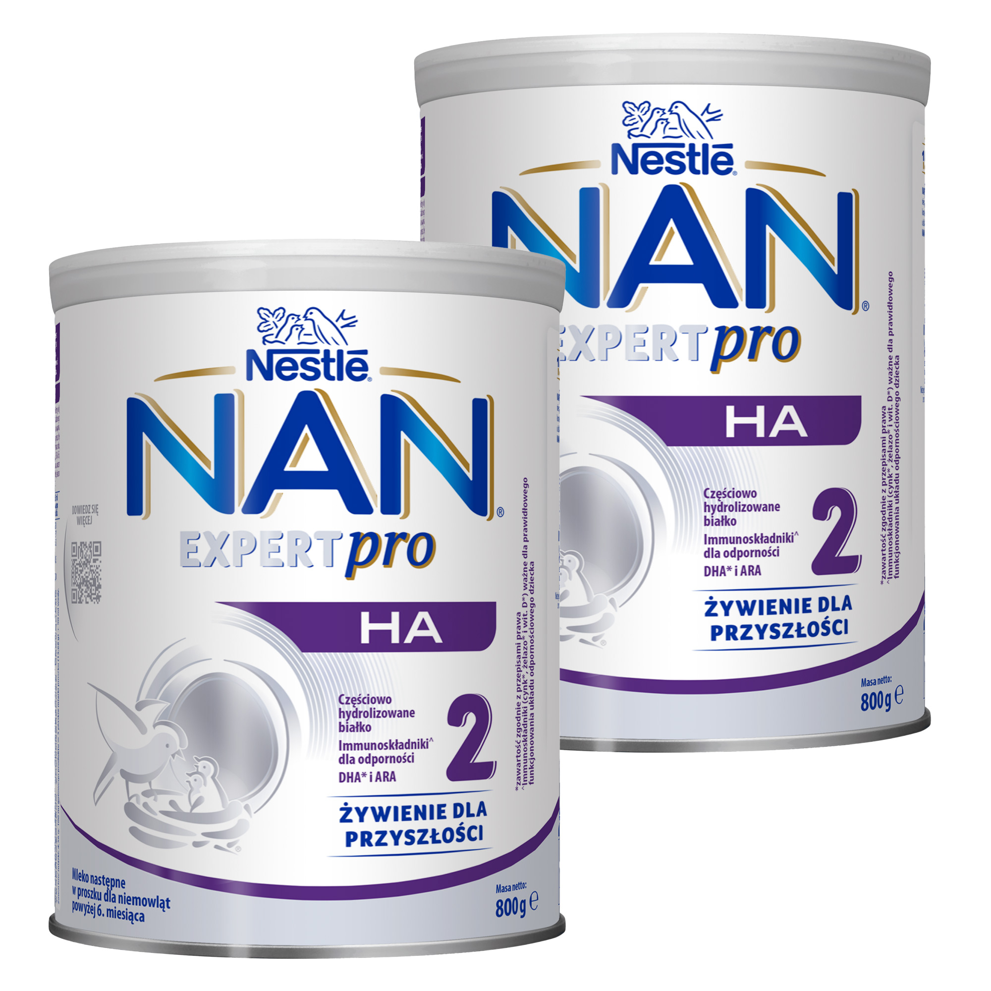 Nestle Nan Expertpro HA 2, mleko następne, po 6. miesiącu, 800 g