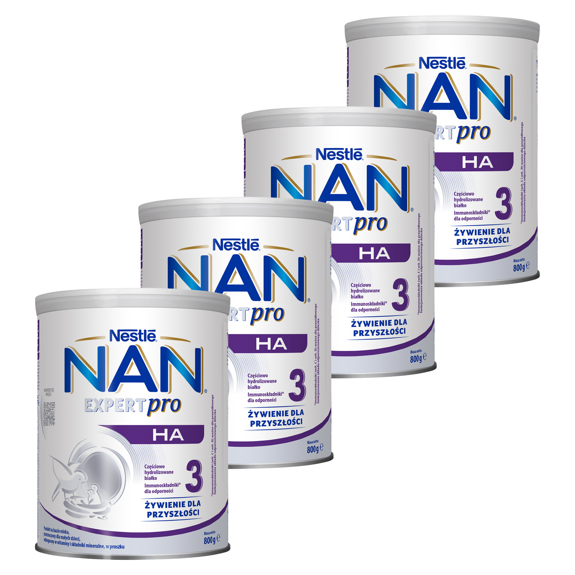 Nestle Nan Expert Pro HA 3, mleko modyfikowane dla dzieci powyżej 1. roku, 4 x 800 g zdjęcie