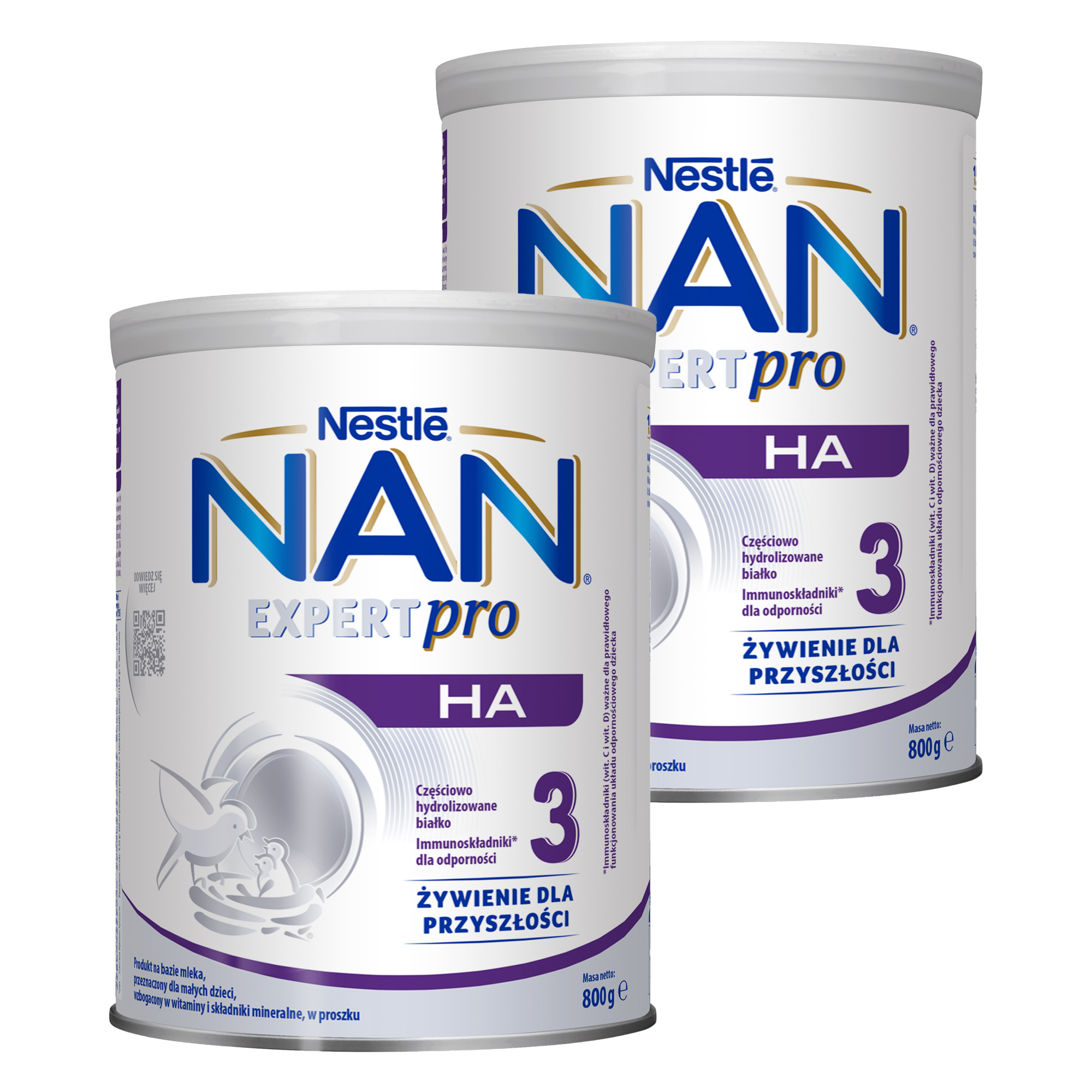 Nestle Nan Expert Pro HA 3, mleko modyfikowane dla dzieci powyżej 1. roku, 2 x 800 g zdjęcie