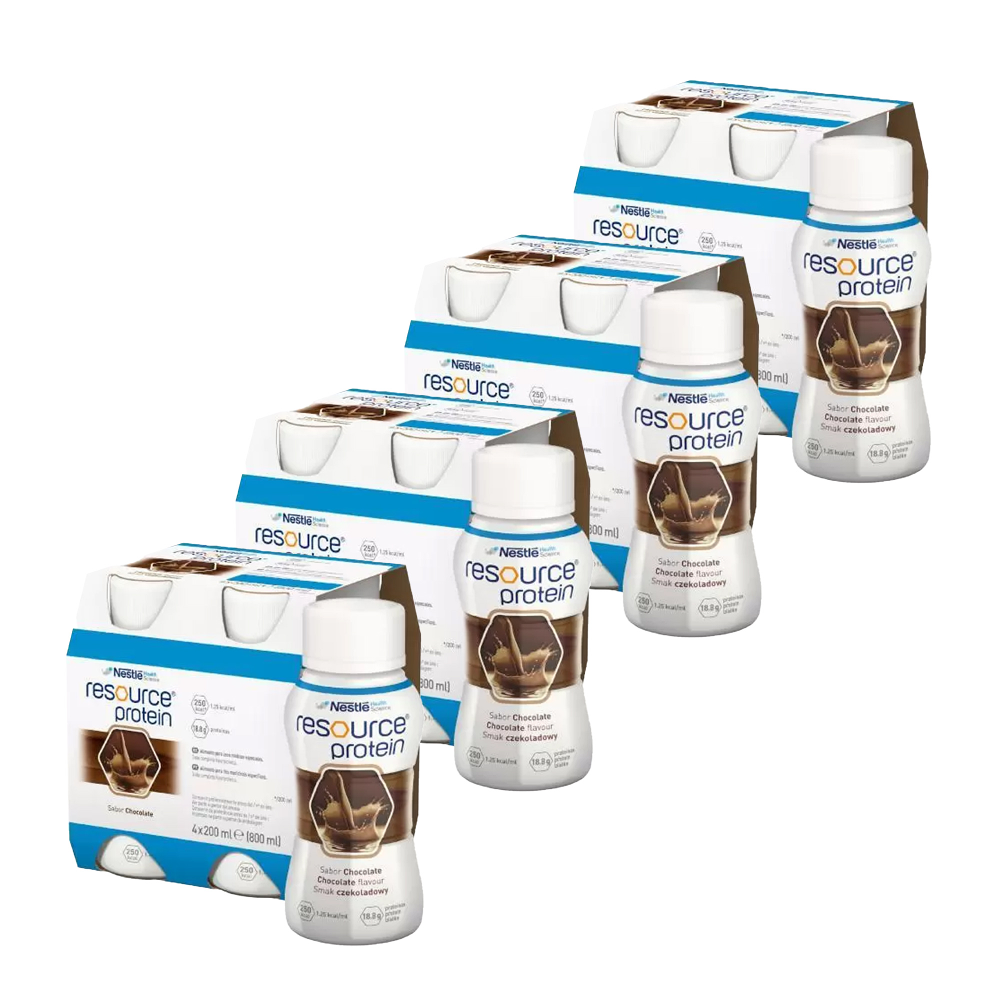 Resource Protein, płyn o smaku czekoladowym, 16 x 200 ml zdjęcie