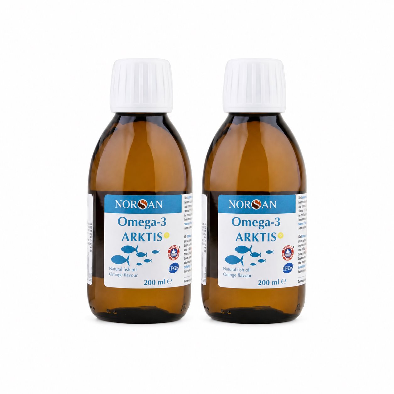 Norsan Omega-3 Arktis, smak cytrynowy, 2 x 200 ml zdjęcie