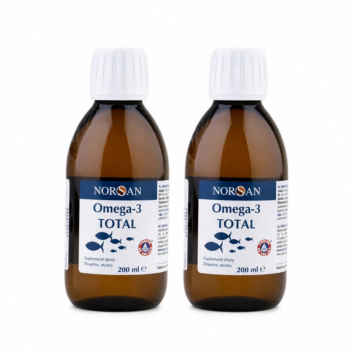 Norsan Omega-3 Total Naturalny, 2 x 200 ml