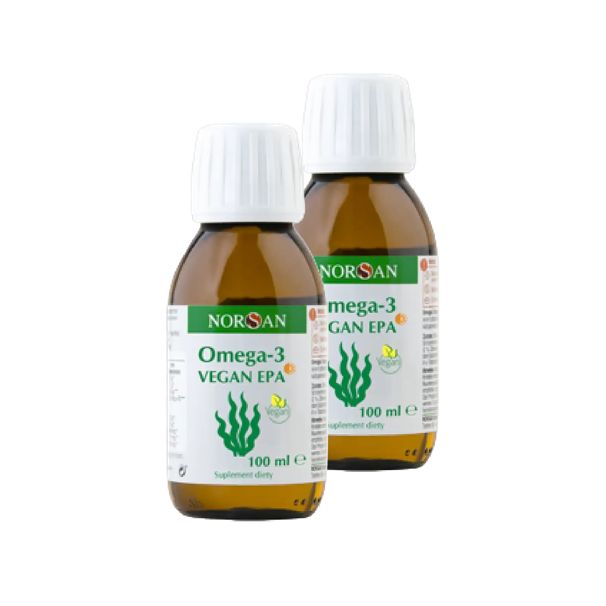 Norsan Omega-3 Vegan EPA, smak pomarańczowy, 2 x 100 ml