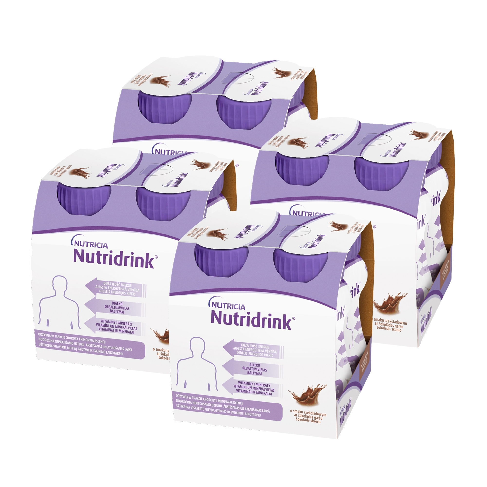 Nutridrink, o smaku czekoladowym, 16 x 125 ml