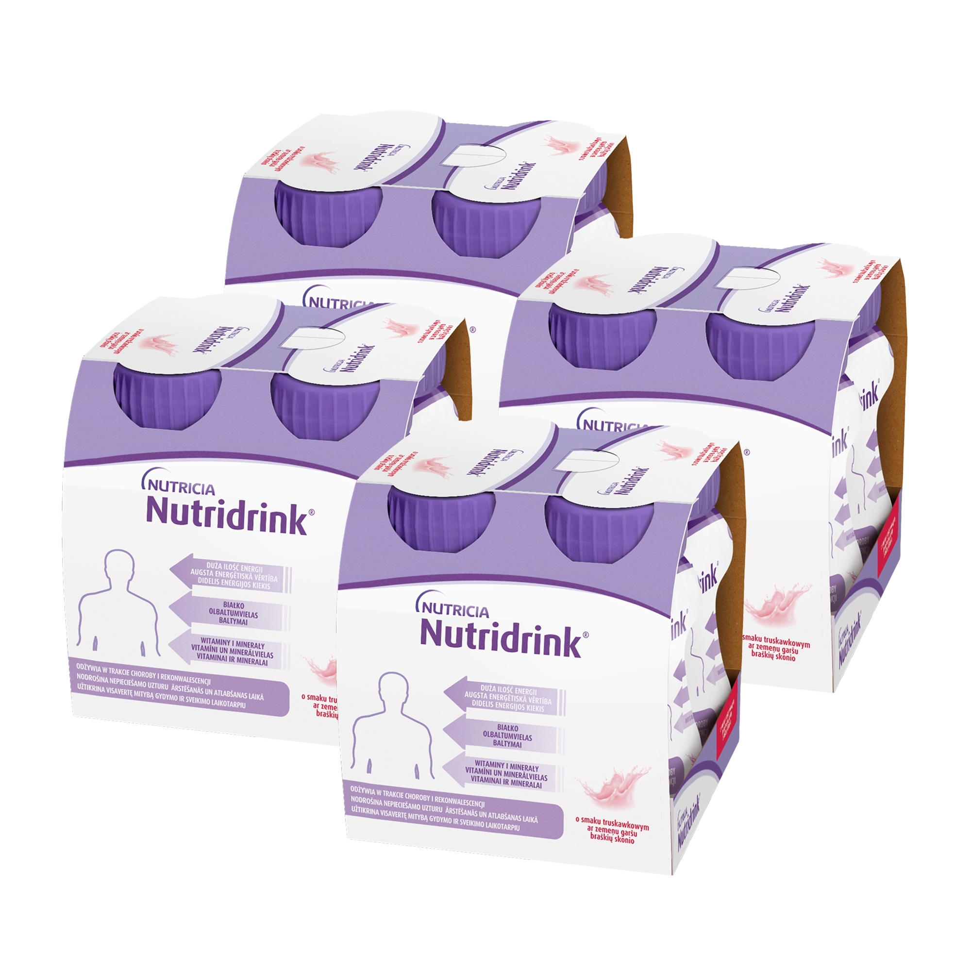 Nutridrink, o smaku truskawkowym, 16 x 125 ml