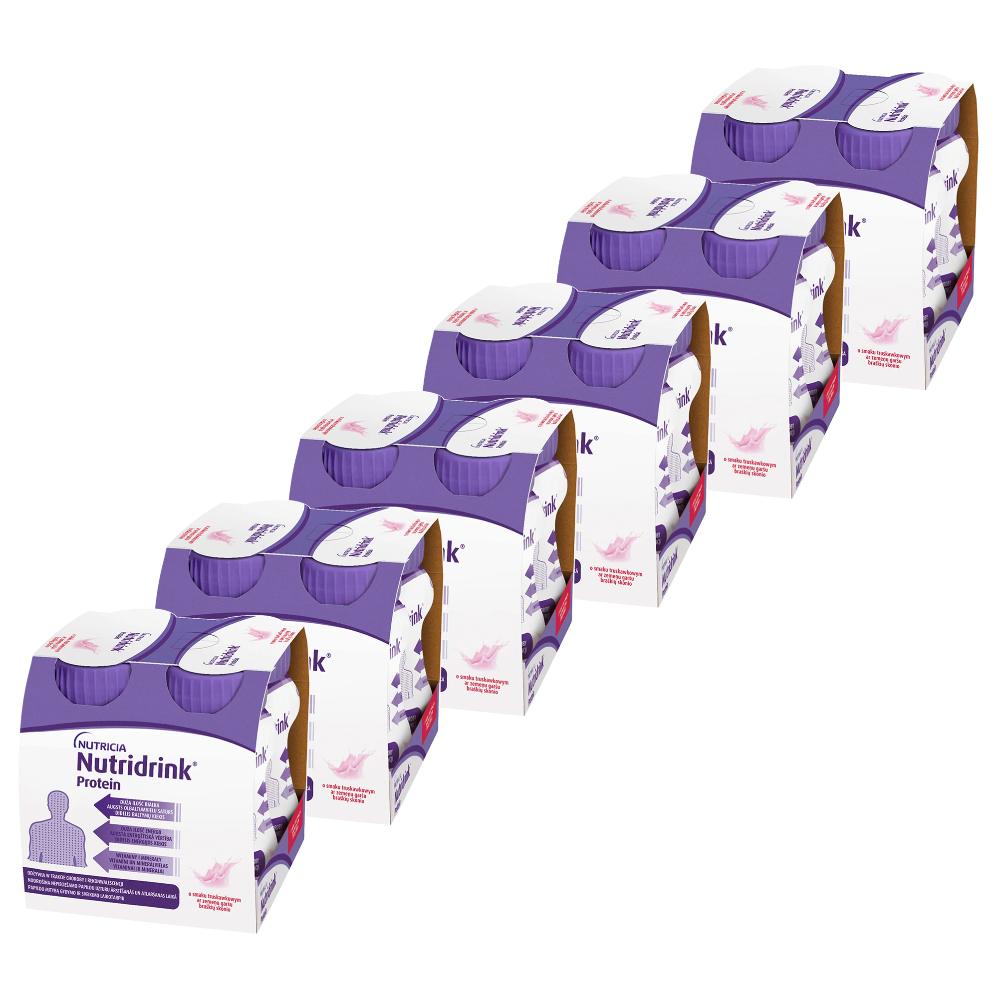 Nutridrink Protein, o smaku truskawkowym, 24 x 125 ml zdjęcie